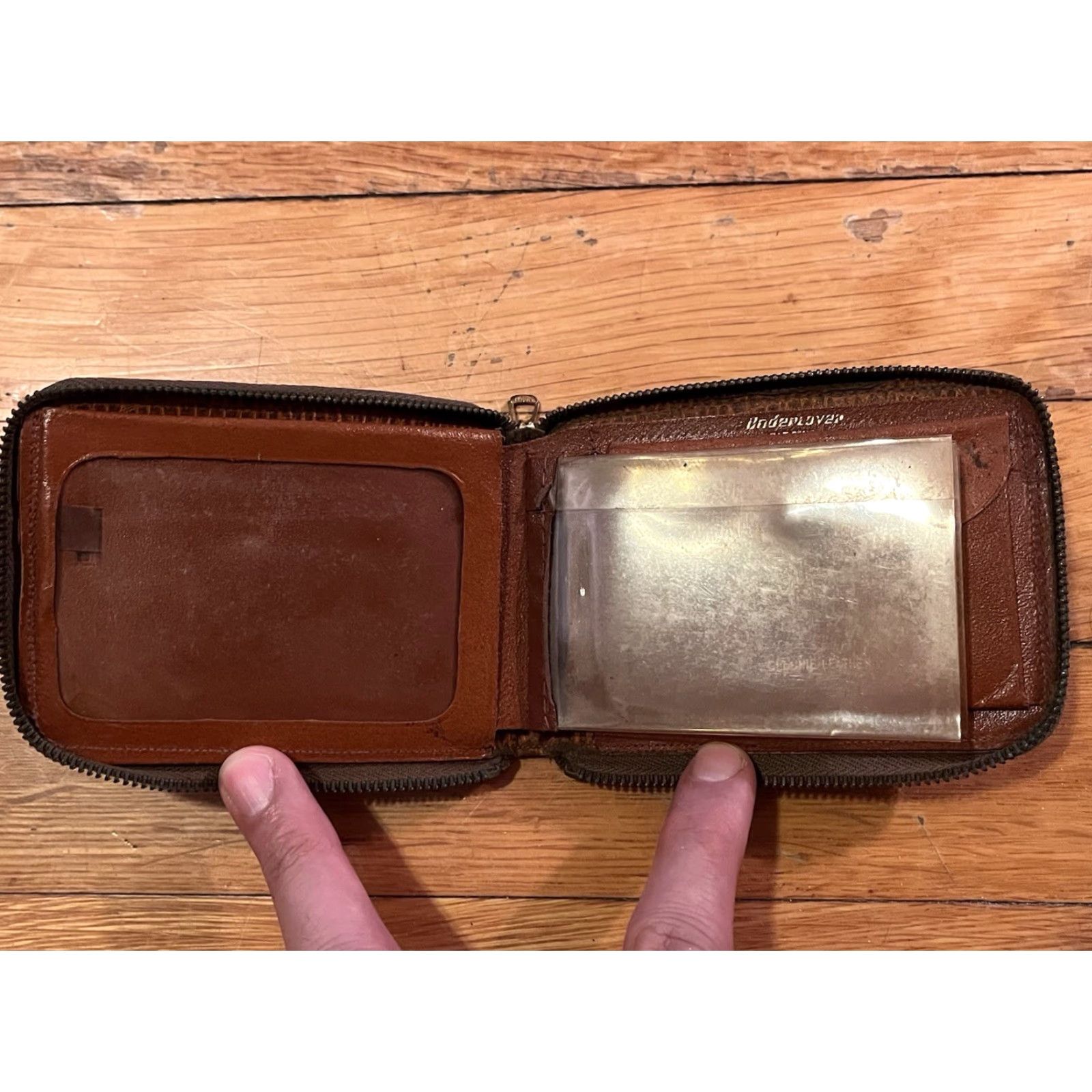 Undercover VINTAGE Red Ryder Cowboy Western Genuine Leather Full Zip Bill Fold Wallet 50s Size ONE SIZE - 6 Thumbnail