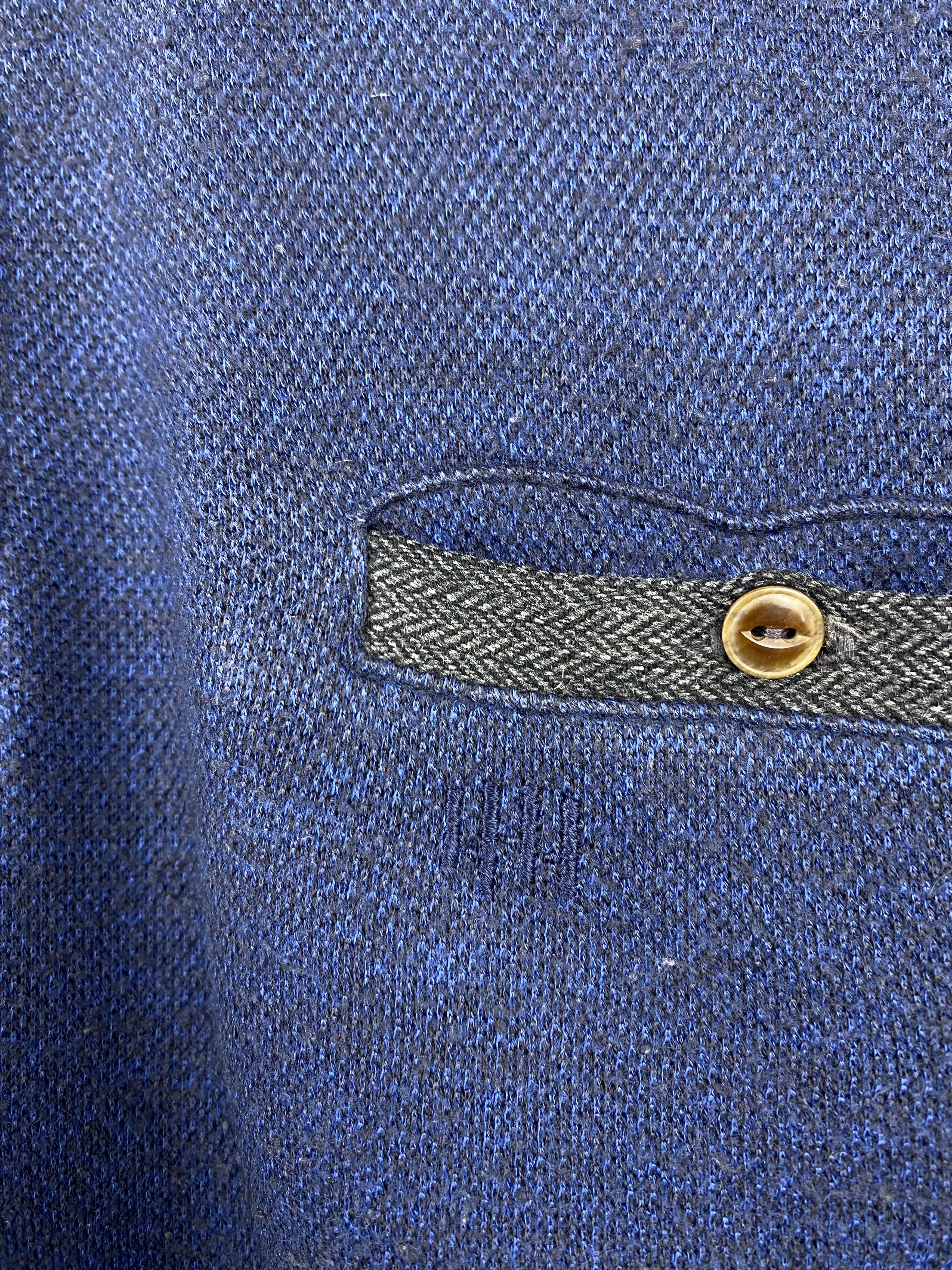 Kansai Yamamoto Vintage Kansai Yamamoto Homme Blue Polo Sweatshirt BP0050 Size US XL / EU 56 / 4 - 8 Thumbnail
