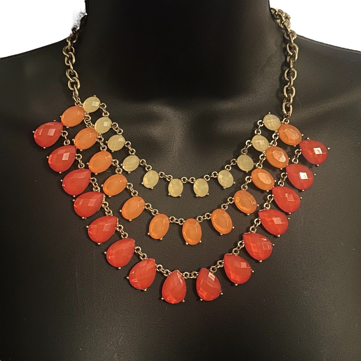 Other Multi color stone bib necklace Size ONE SIZE - 1 Thumbnail
