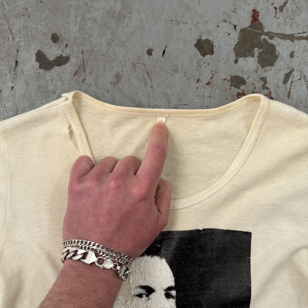 Band Tees × Vintage Vintage 80’s John Lydon/Sex Pistols thrashed T-shirt Size US S / EU 44-46 / 1 - 8 Thumbnail