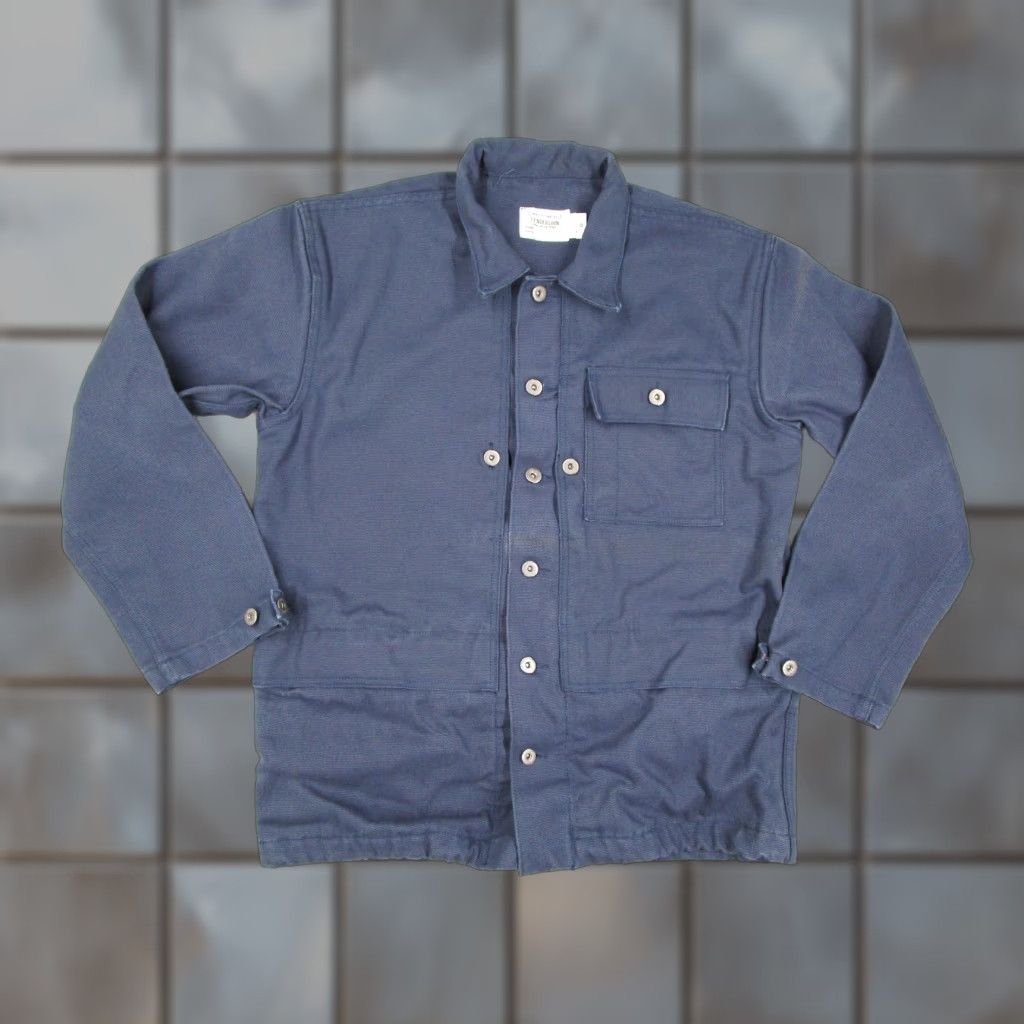 Tenderloin VINTAGE Tenderloin Military Jacket Mens Medium Navy Blue Chore Coat Workwear Canvas Made in USA Size US M / EU 48-50 / 2 - 1 Thumbnail