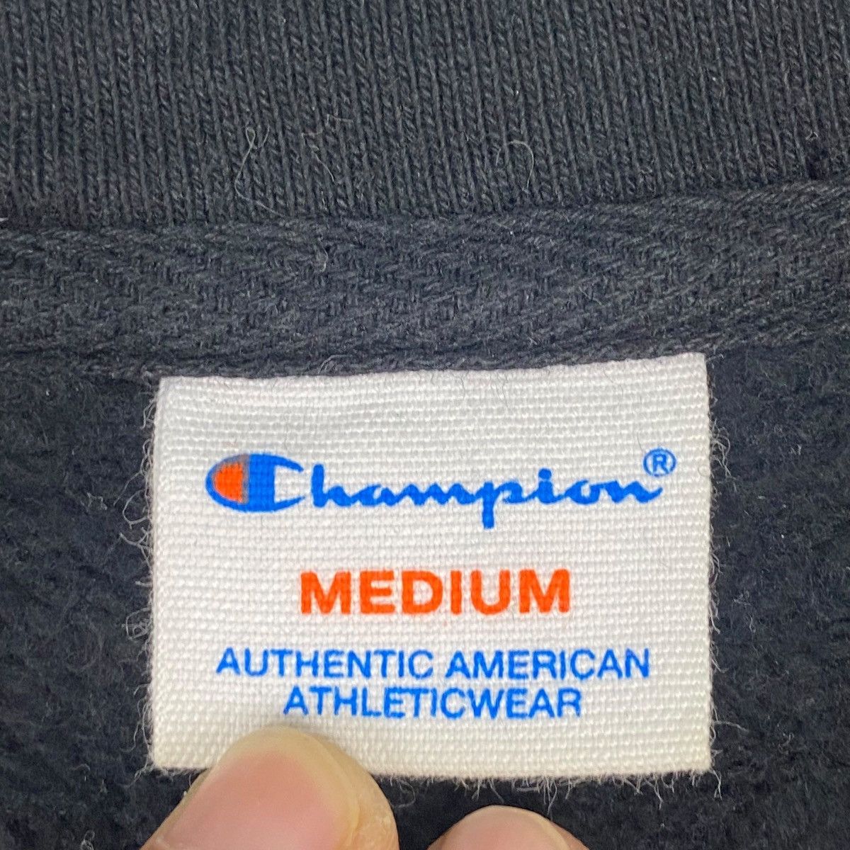 Other Vintage 90s Champion Crewneck Sweatshirt Black Made In USA Size US M / EU 48-50 / 2 - 6 Thumbnail