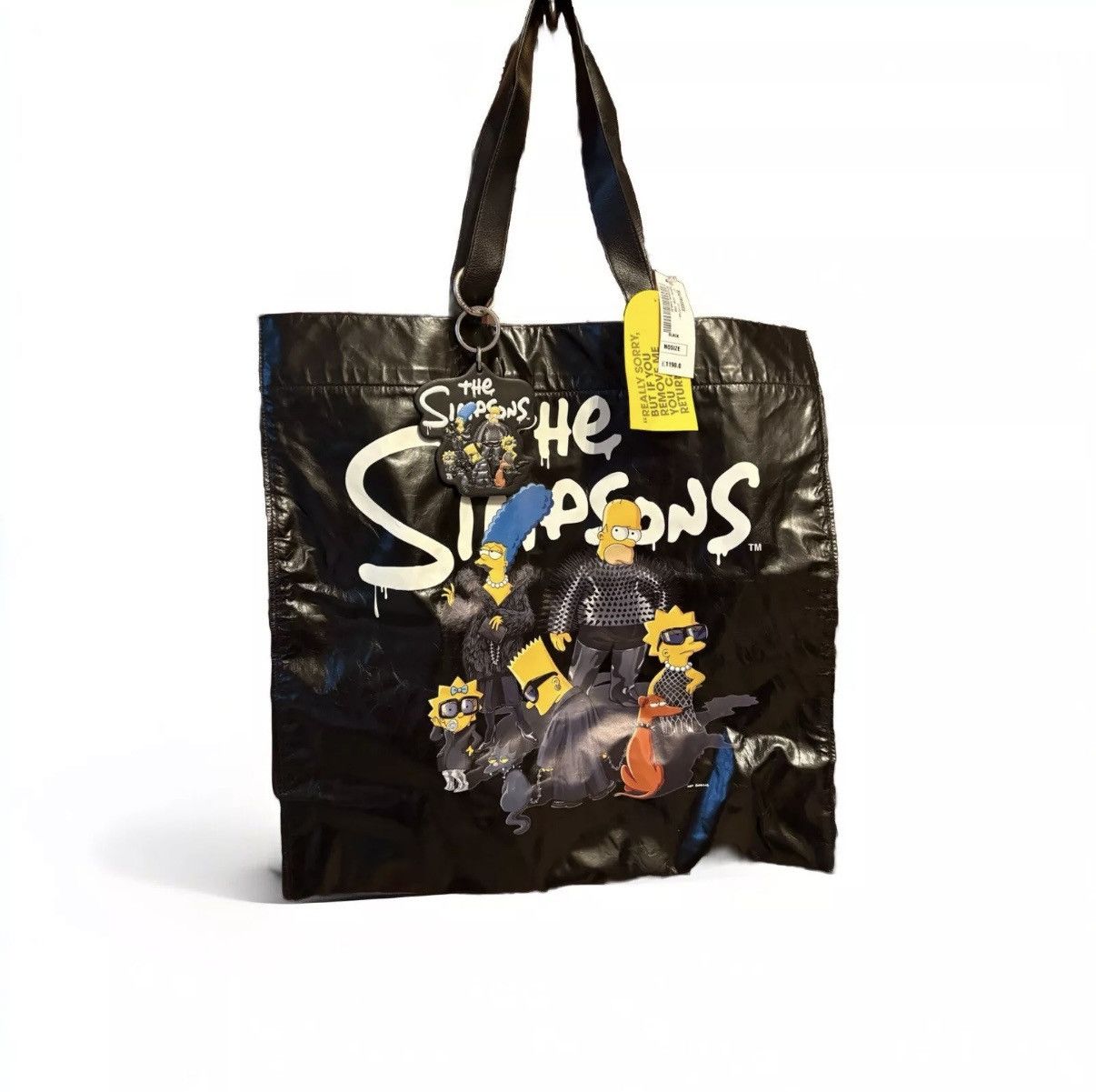 Balenciaga Balenciaga The Simpsons black tote bag bondage Keychain ring Size ONE SIZE - 3 Thumbnail