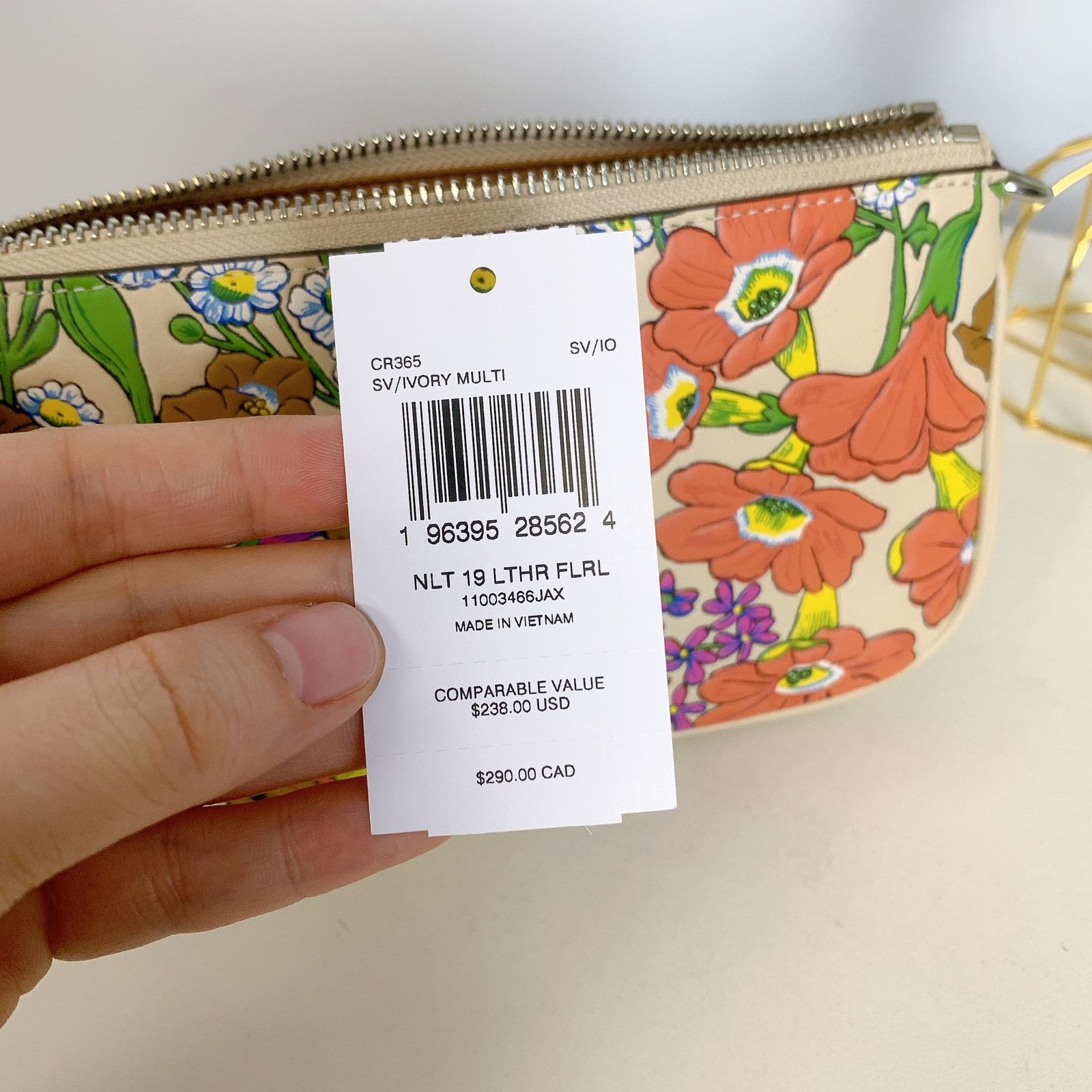 Coach COACH CR365 NOLITA 19 WITH FLORAL PRINT IN IVORY MULTI Size ONE SIZE - 7 Thumbnail