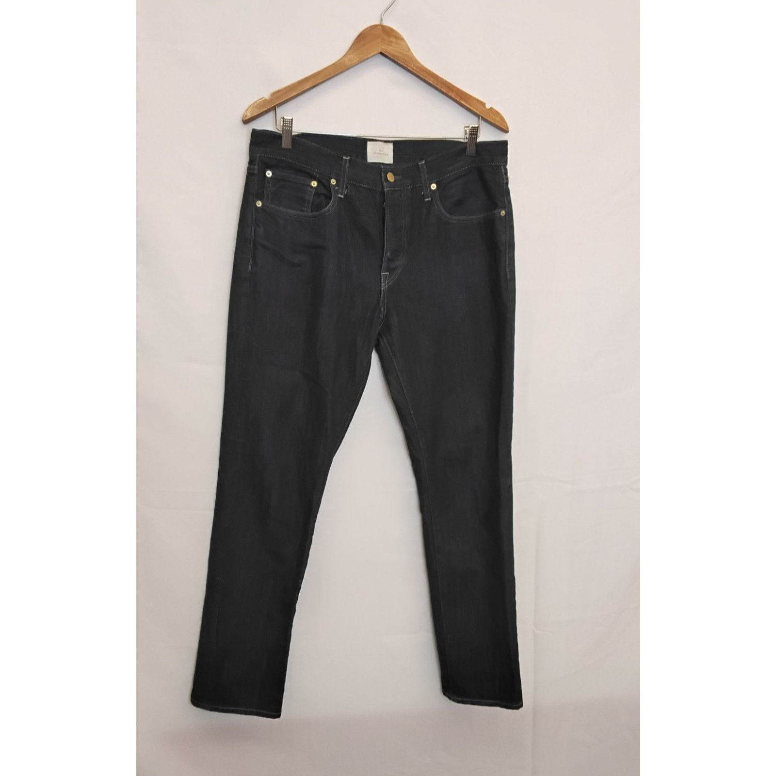 Sid Mashburn Sid Mashburn Men's Jeans Size 35x32 Dark Wash Button Fly USA Size US 35 - 2 Thumbnail