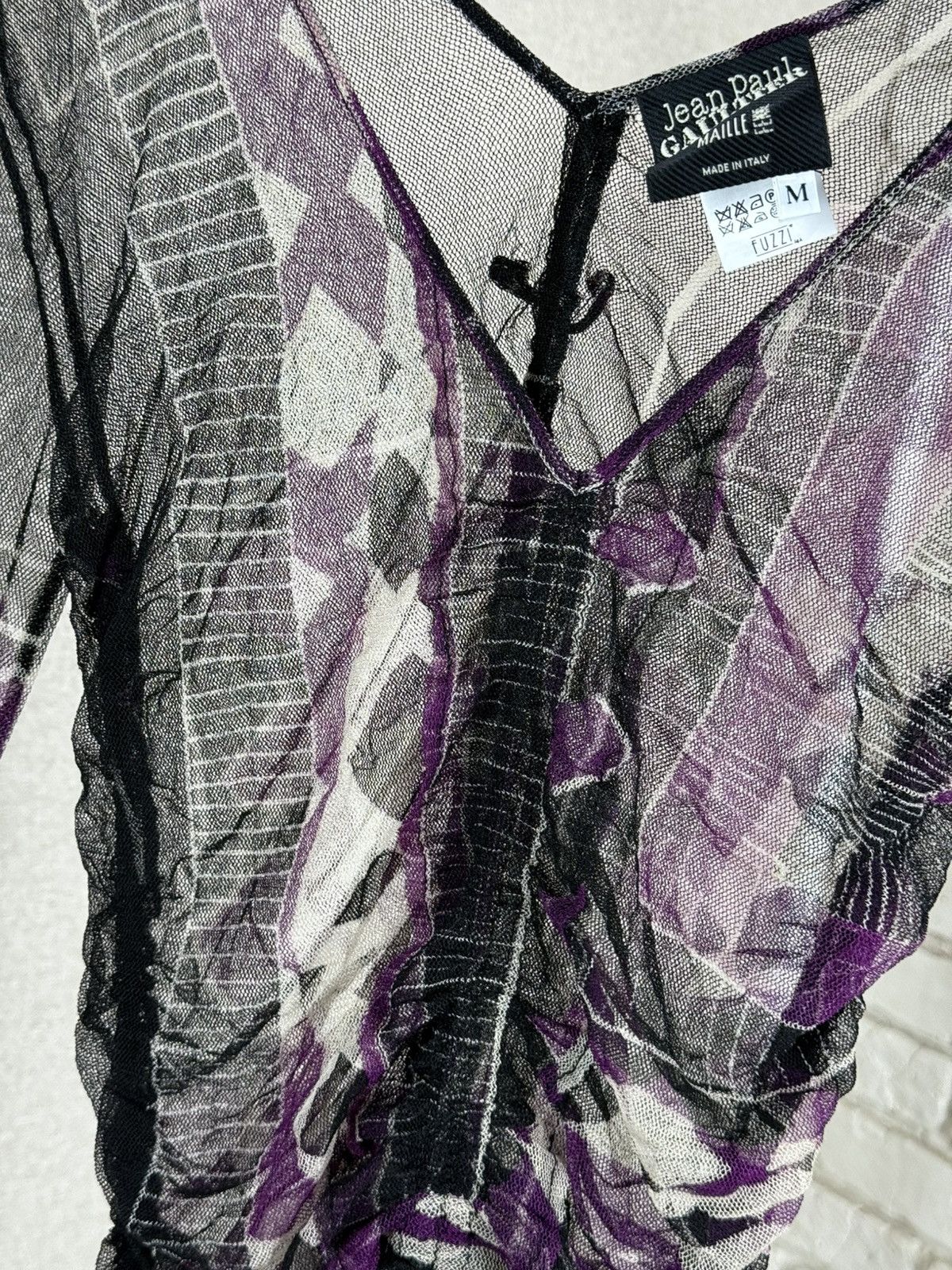 Jean Paul Gaultier Jean Paul Gaultier Extra Long Sleeve Mesh Multicolour Shirt Size M / US 6-8 / IT 42-44 - 11 Thumbnail