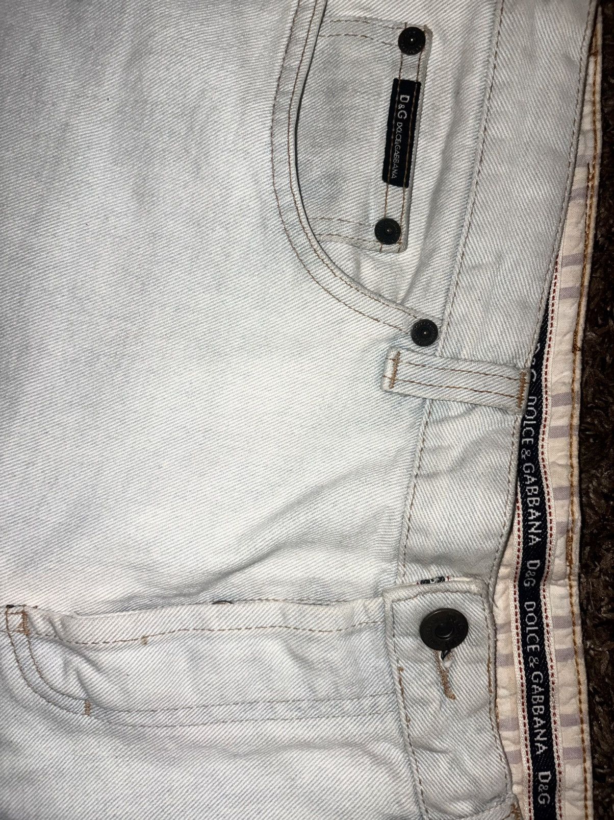 Dolce & Gabbana Dolce & Gabbana Vintage 90’s Lightwash Straight Leg Jeans Size US 34 / EU 50 - 6 Thumbnail