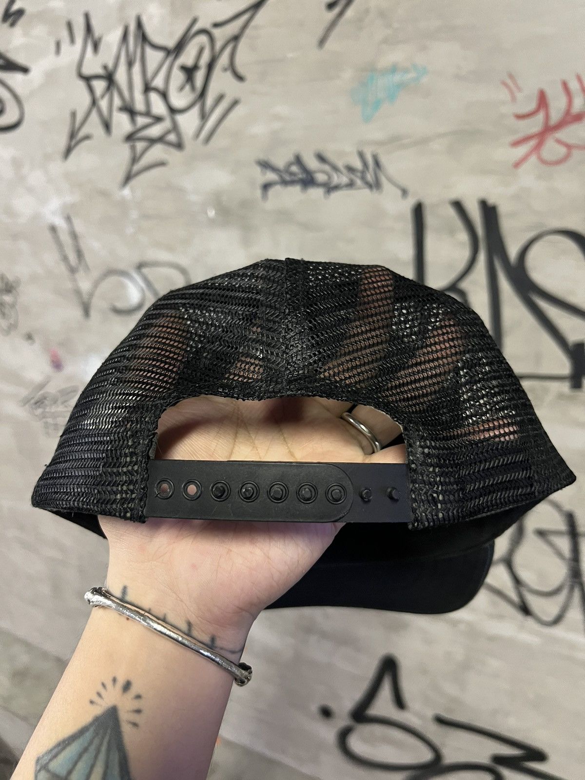 Chrome Hearts Chrome Hearts FUCK Hollywood Trucker Hat Size ONE SIZE - 4 Thumbnail