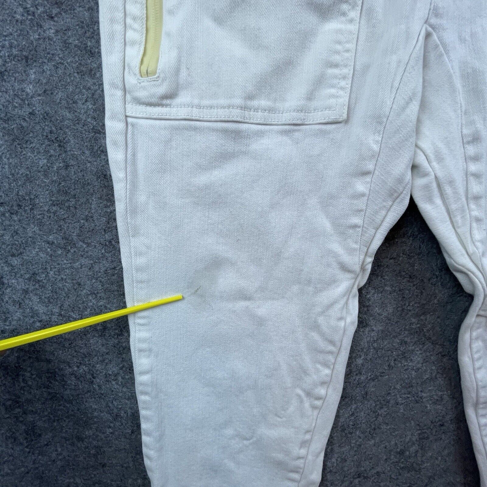 Been Trill Been Trill Pants Mens Small White Denim Joggers Streetwear Size US 28 / EU 44 - 10 Thumbnail