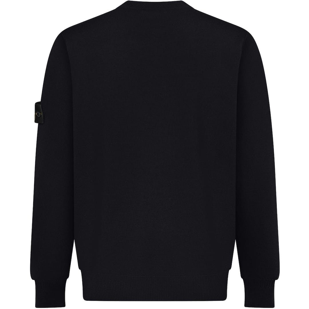 Stone Island o1g2r1mq0526 V Neck Wool Sweater in Black Size US L / EU 52-54 / 3 - 2 Thumbnail