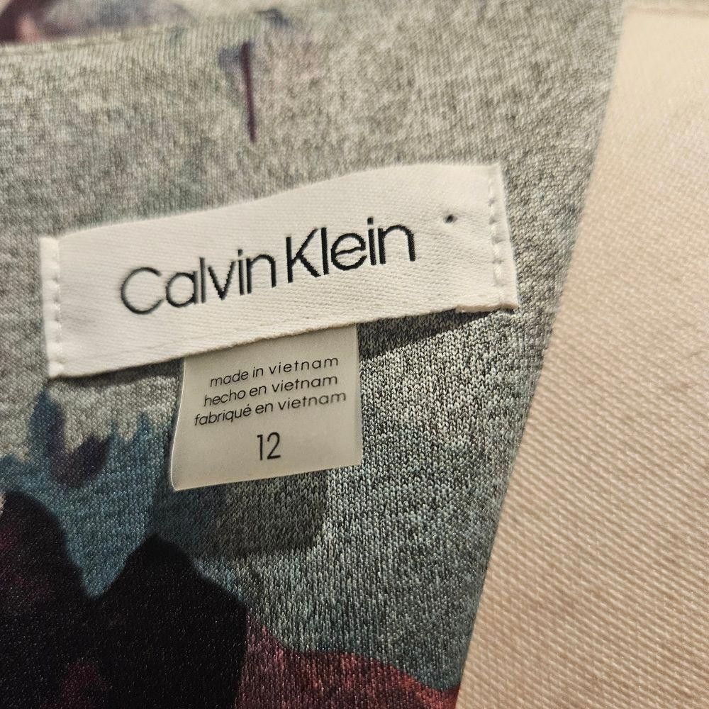 Calvin Klein Stunning Floral-Print Sheath Dress - Elegant and Versatile Size XL / US 12-14 / IT 48-50 - 3 Thumbnail