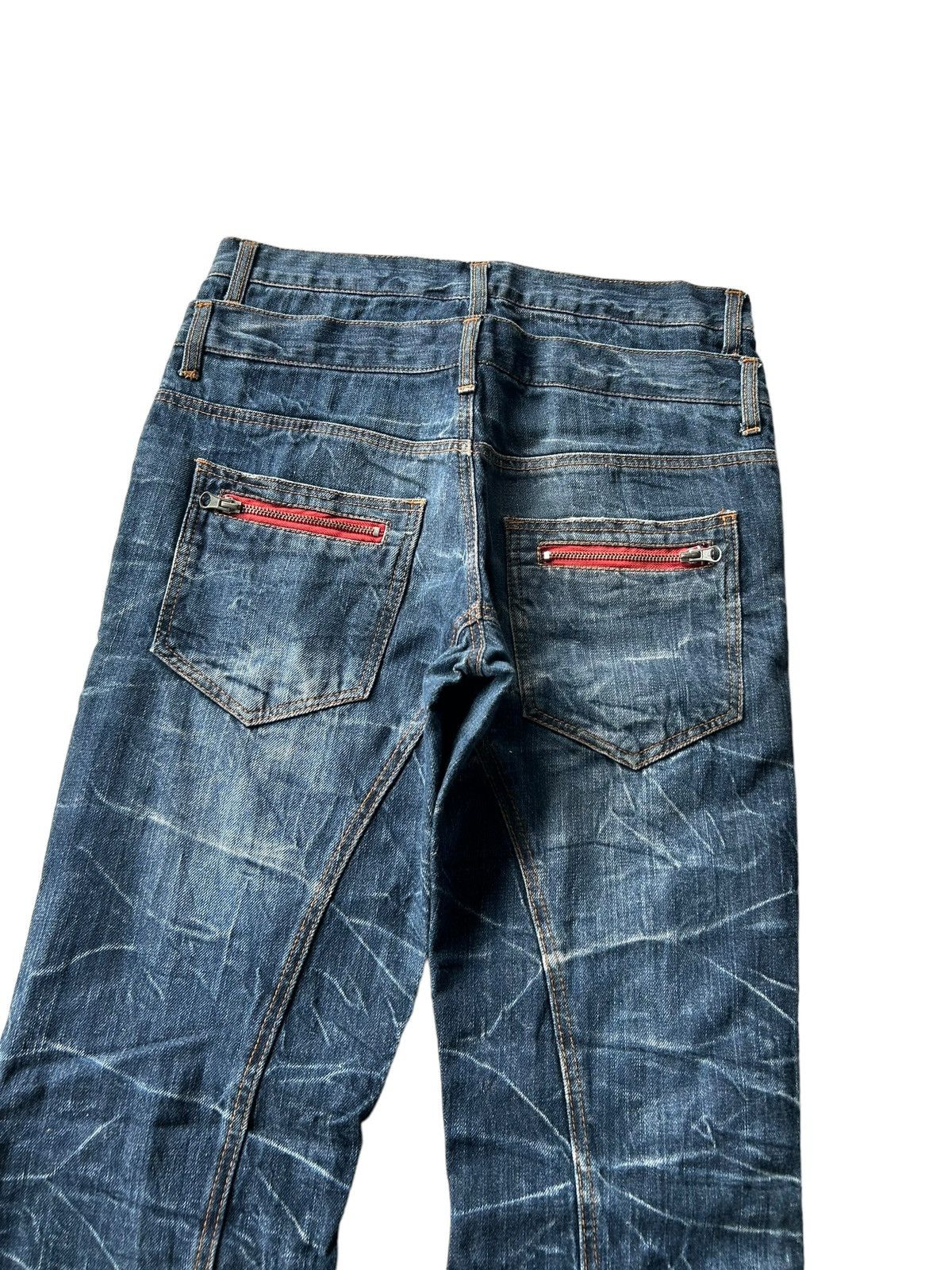 Japanese Brand × Kapital × Vintage NYLAUS Crazy Punk Bondage Denim Style ☠️ Size US 30 / EU 46 - 5 Thumbnail