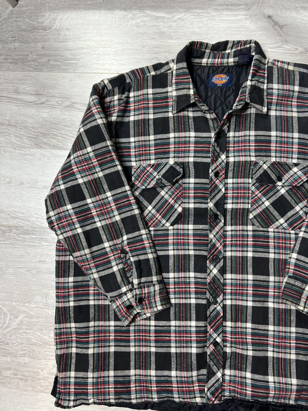 Dickies Vintage Dickies Checked Paded Over Shirt 3/4 Sleeve Jacket Size US XXL / EU 58 / 5 - 3 Thumbnail