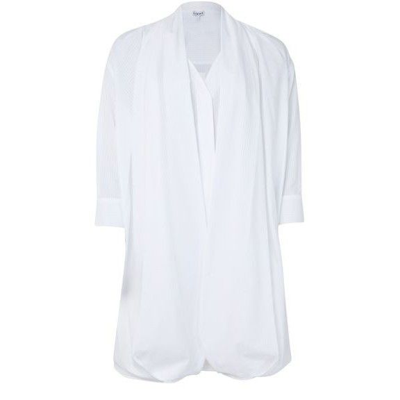 LOEWE Draped White Cotton Mini Dress New & Authentic (Women'