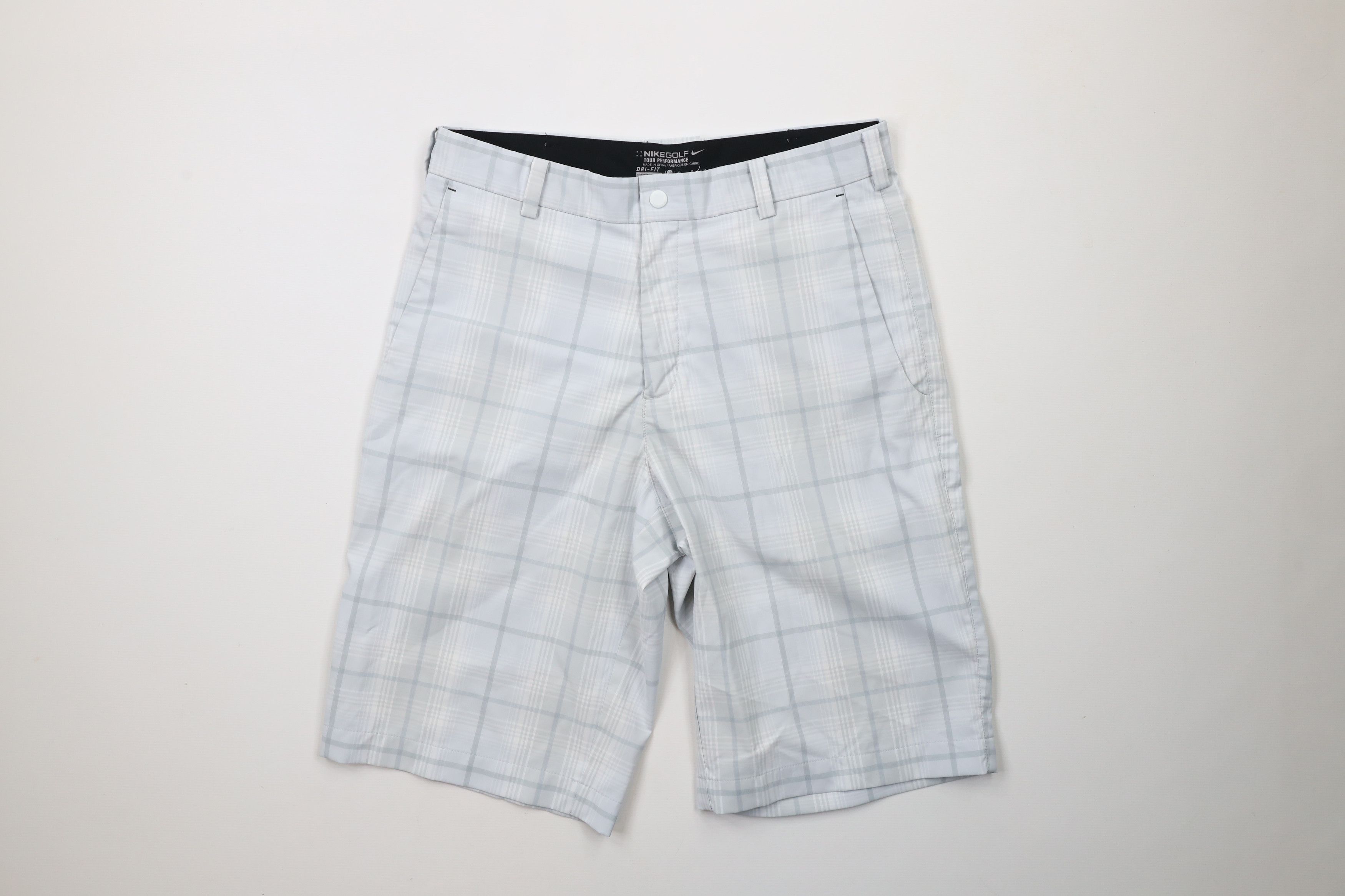 Nike × Vintage Nike Golf Tour Performance Golfing Chino Shorts Plaid Size US 30 / EU 46 - 1 Thumbnail