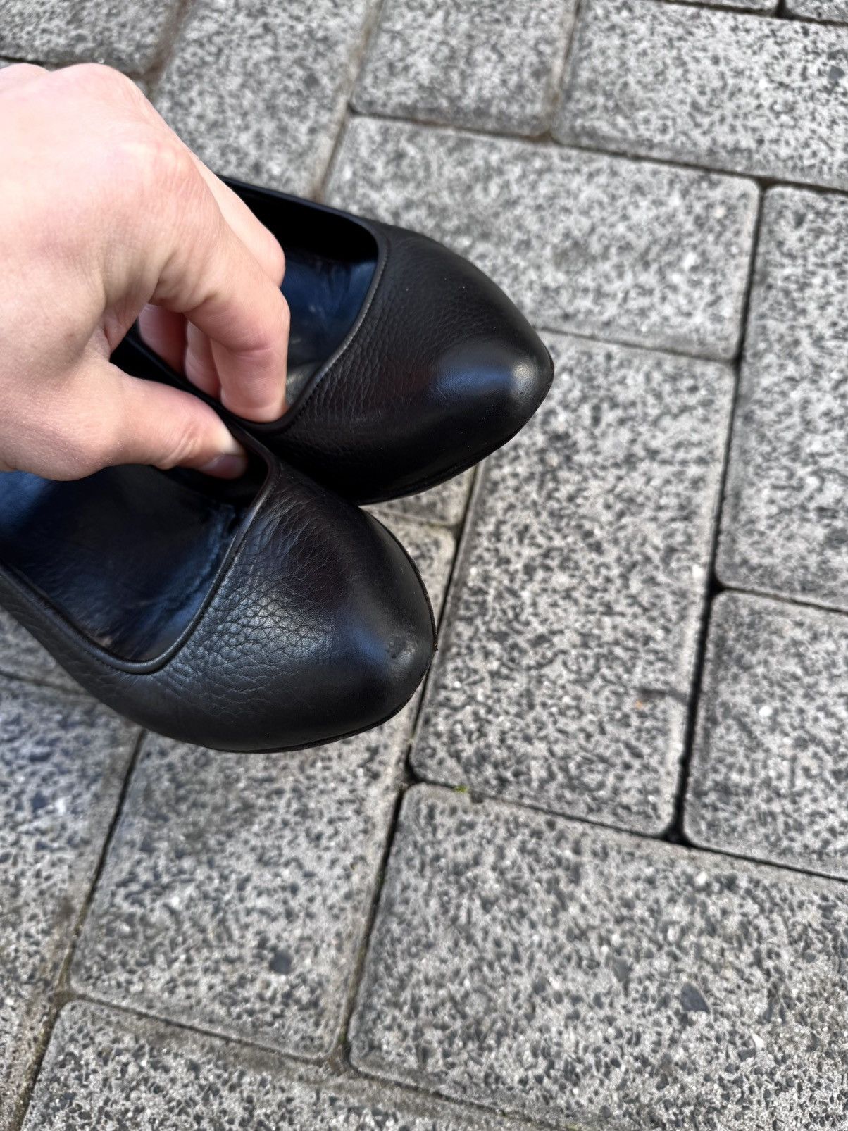 Gucci × Vintage Gucci Leather Loafers Black Classic Formal Shoes Worn Size US 7 / IT 37 - 8 Thumbnail