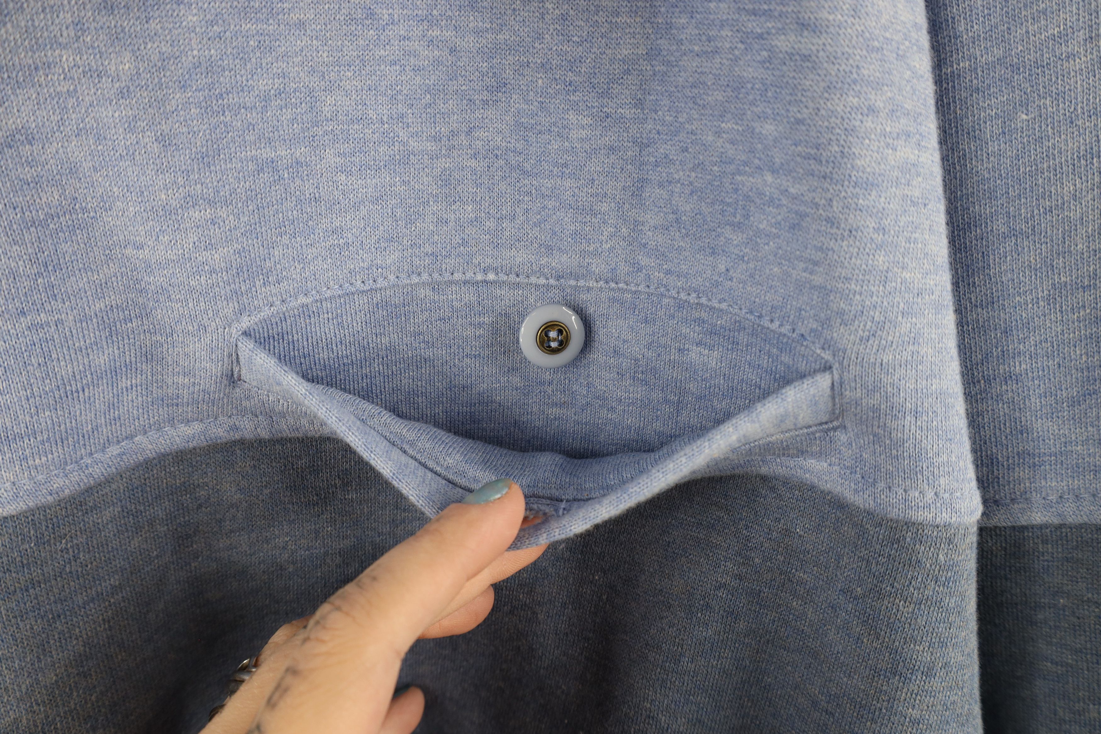 Vintage Deadstock Vintage Streetwear Collared Pullover Sweatshirt Size US L / EU 52-54 / 3 - 6 Thumbnail