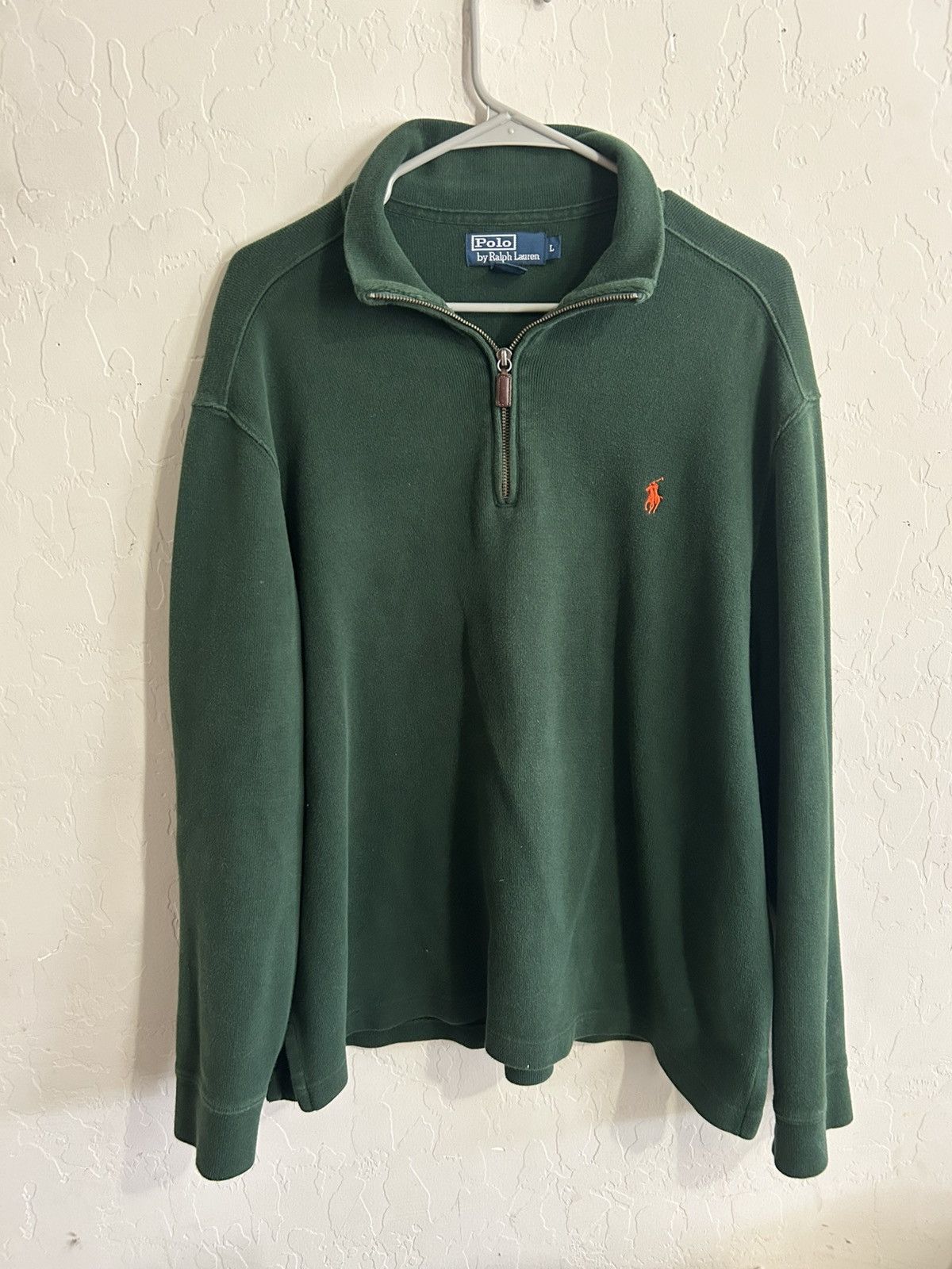 Polo Ralph Lauren Vintage Polo Ralph Lauren Green Qtr Zip Size Large Size US L / EU 52-54 / 3 - 4 Thumbnail