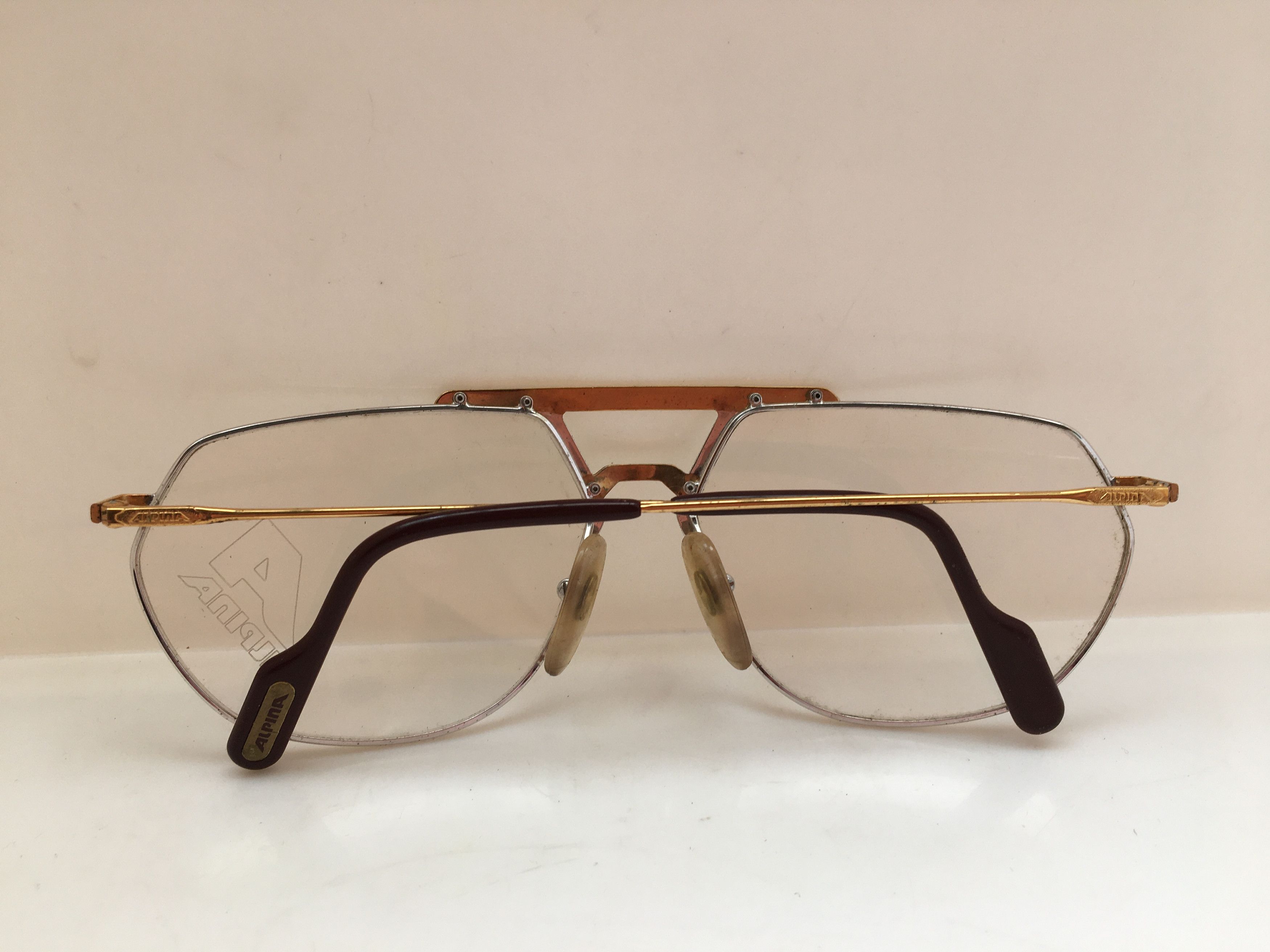 Vintage Vintage Alpina FM52 Aviator Eyeglasses Frame W.Germany Size ONE SIZE - 8 Thumbnail
