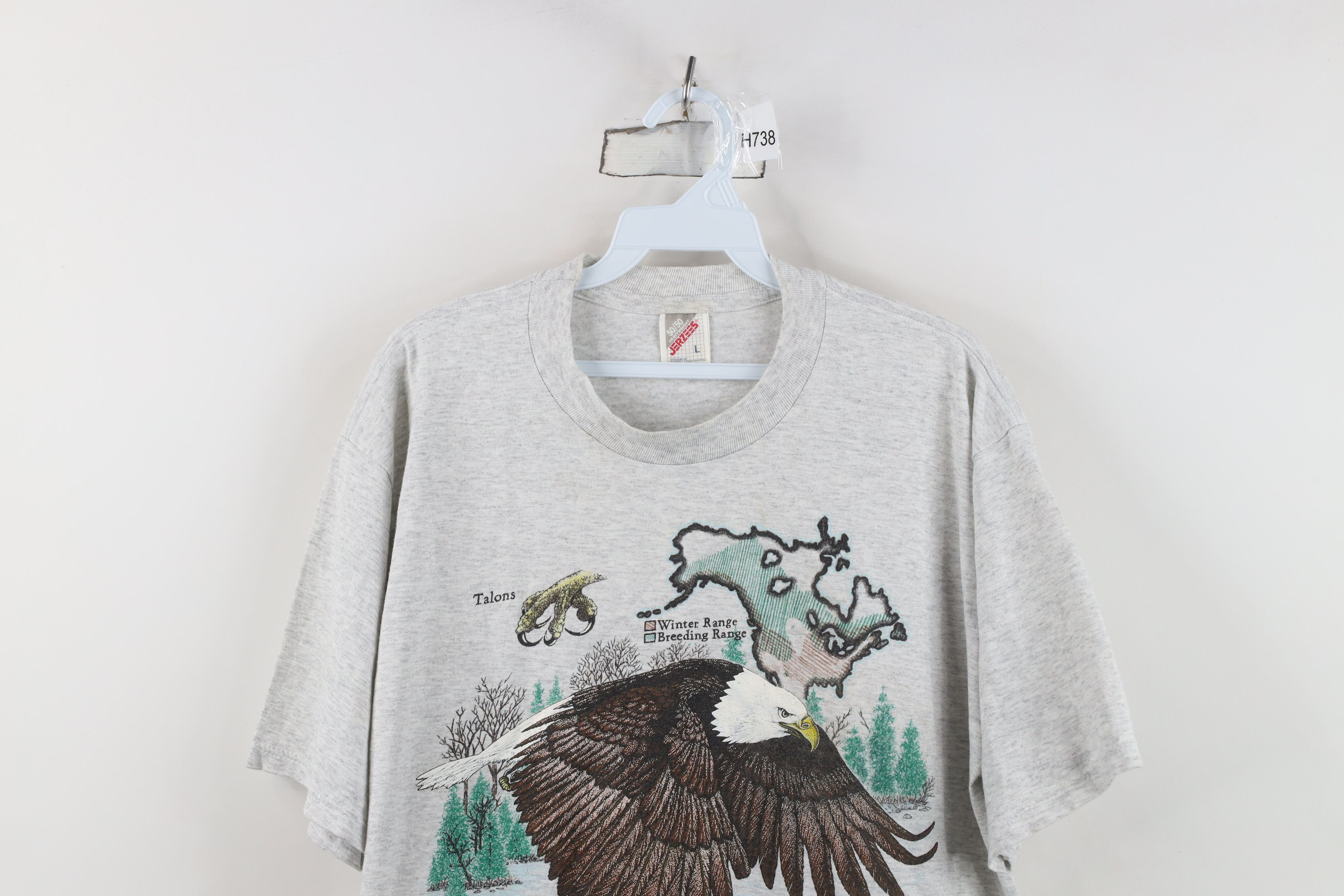 Vintage Vintage 90s Streetwear North American Bald Eagle T-Shirt USA Size US L / EU 52-54 / 3 - 2 Thumbnail