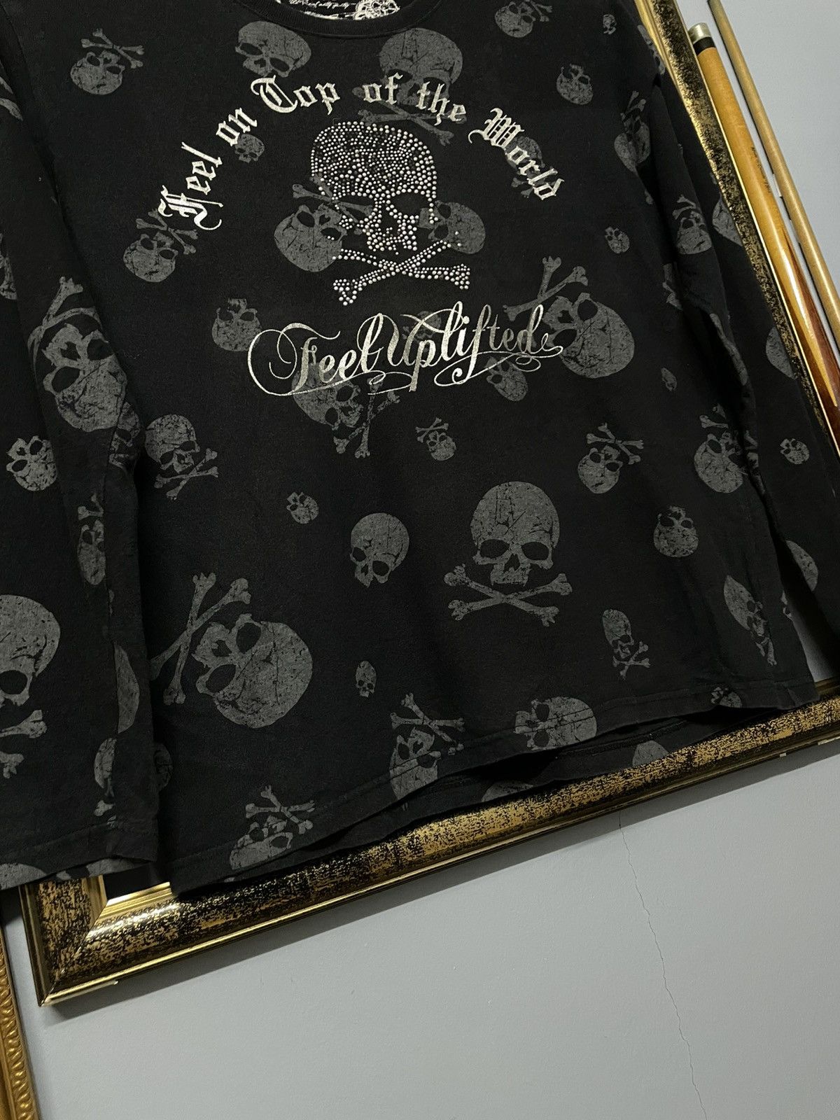 Designer × Japanese Brand × Vintage Vintage 1990s Japan Designer Gang Brister Fullprint Skull Size US M / EU 48-50 / 2 - 5 Thumbnail