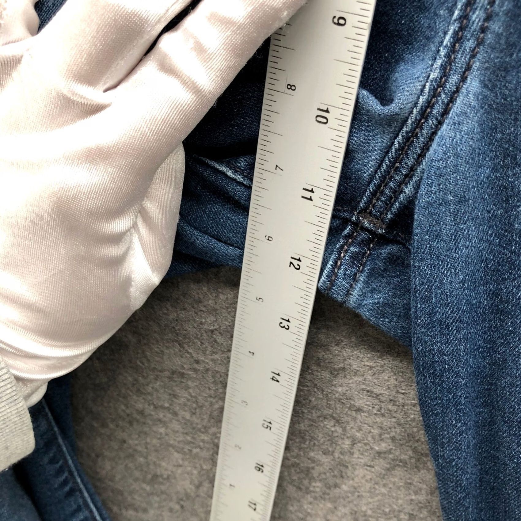 Banana Republic Banana Republic Jeans Mens 36x32 Travel Indigo Blue Washed Stretch Slim Straight 5-Pocket Denim Cotton Blend Medium Indigo Label Logo Zip Button Mens Size US 36 / EU 52 - 7 Thumbnail