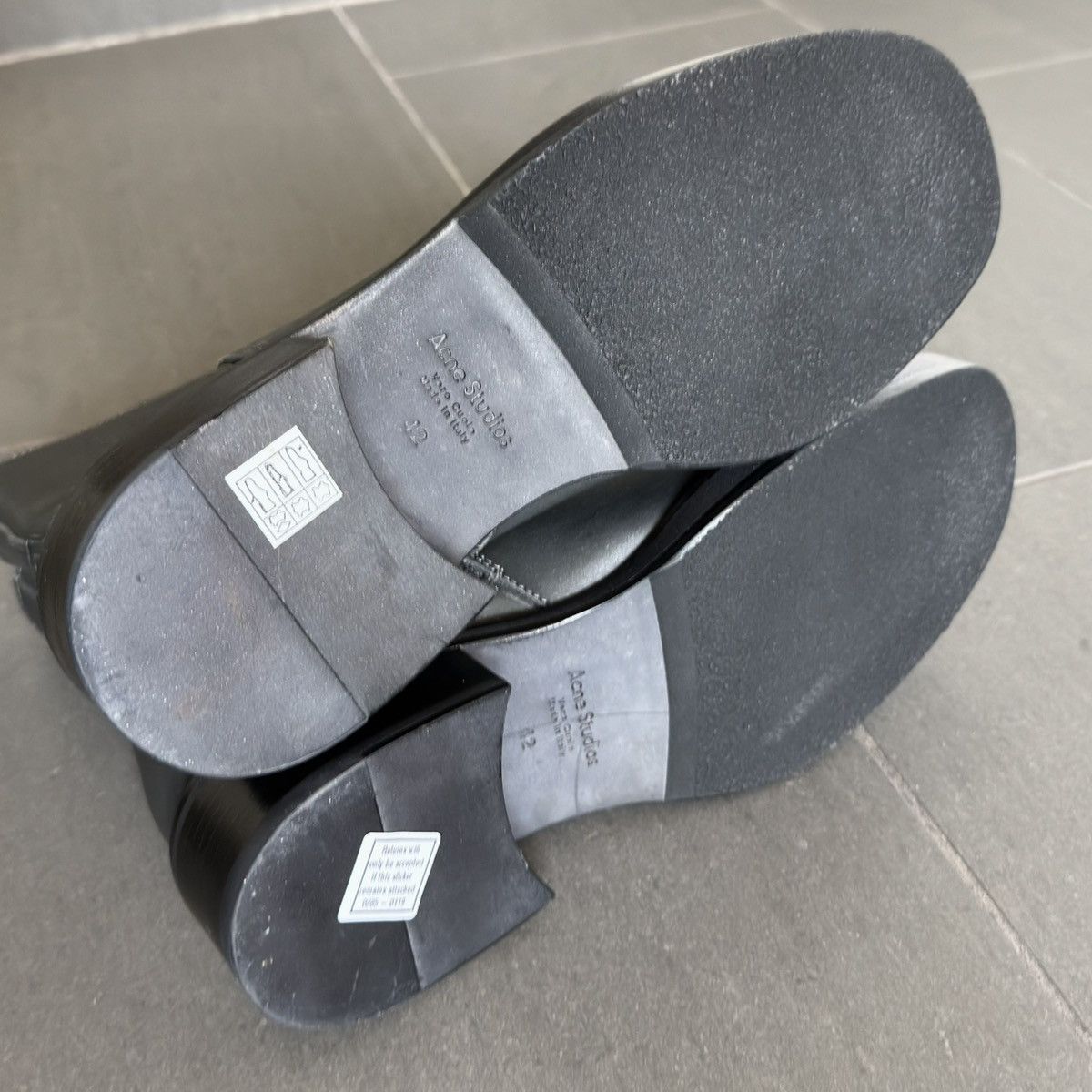 Acne Studios Acne Studios Chrome Gradient Zip Up Heel Engineer Boots Size US 9 / EU 42 - 9 Thumbnail