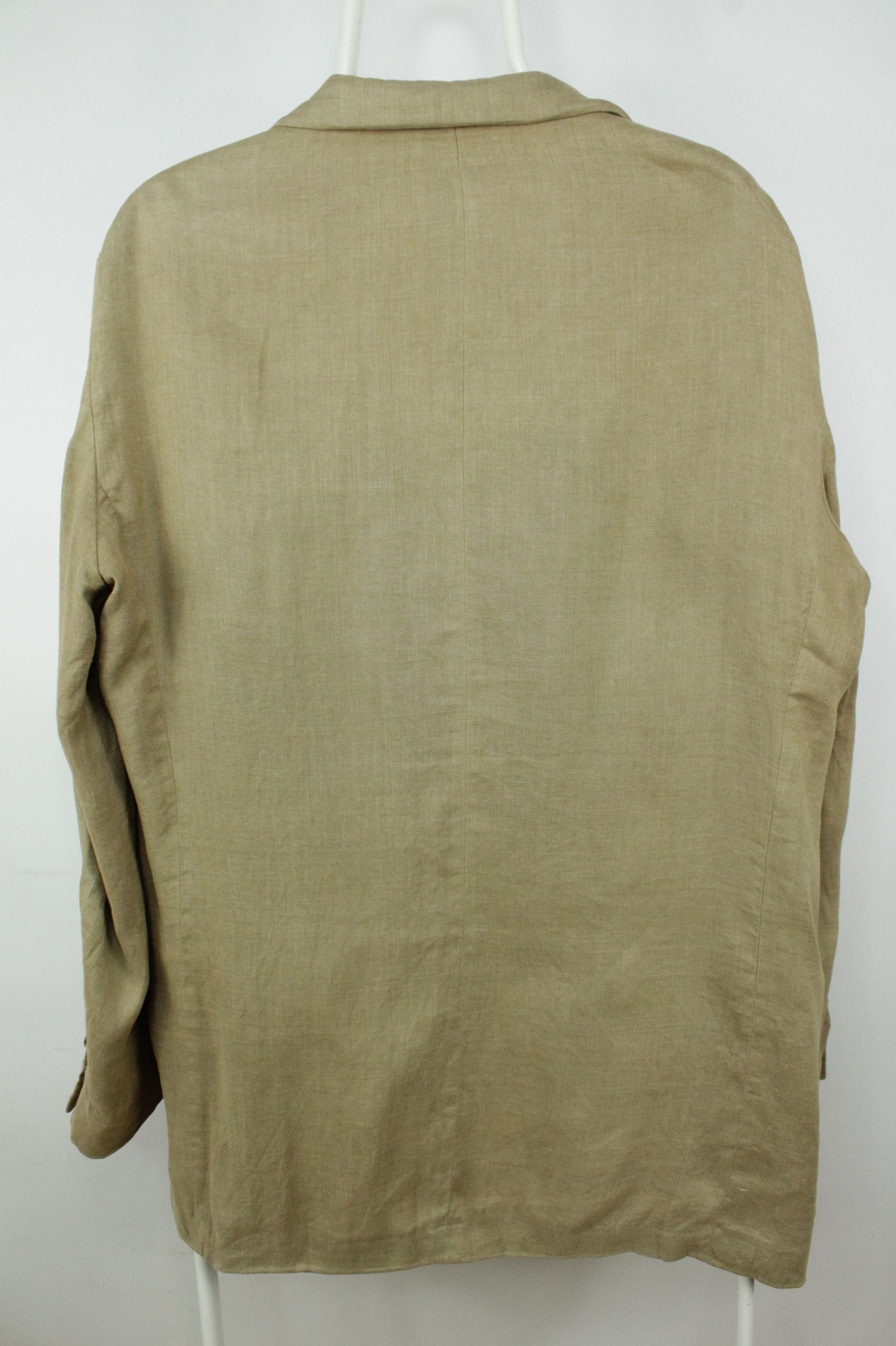 Designer × Hugo Boss × Vintage Vintage Hugo Boss Beige Linen Relaxed Fit Sport Coat Blazer Size US M / EU 48-50 / 2 - 6 Thumbnail