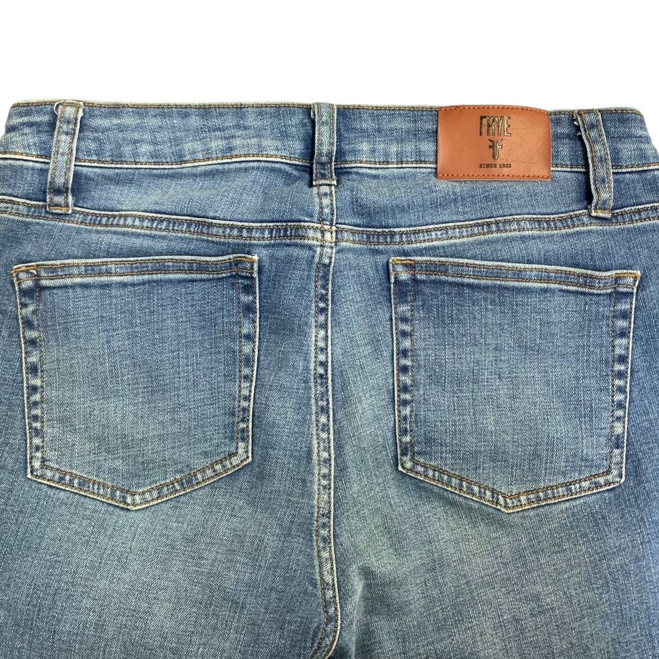 Frye FRYE Jeans Cropped Ankle Raw Hem SZ 8 Size 30" / US 8 / IT 44 - 12 Thumbnail