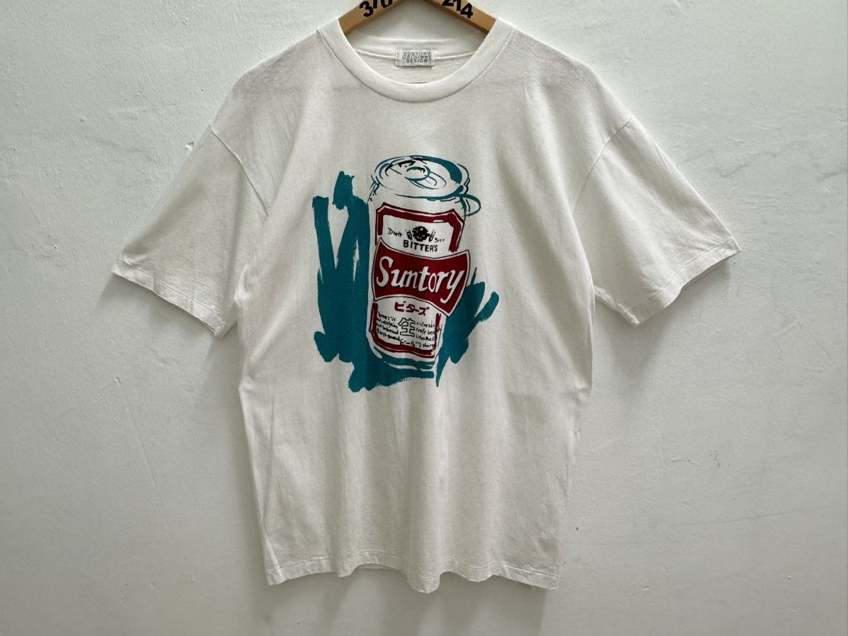 Vintage VINTAGE 90'S SUNTORY ORIGINAL DESIGN BEER BITTERS TEE Size US S / EU 44-46 / 1 - 3 Thumbnail