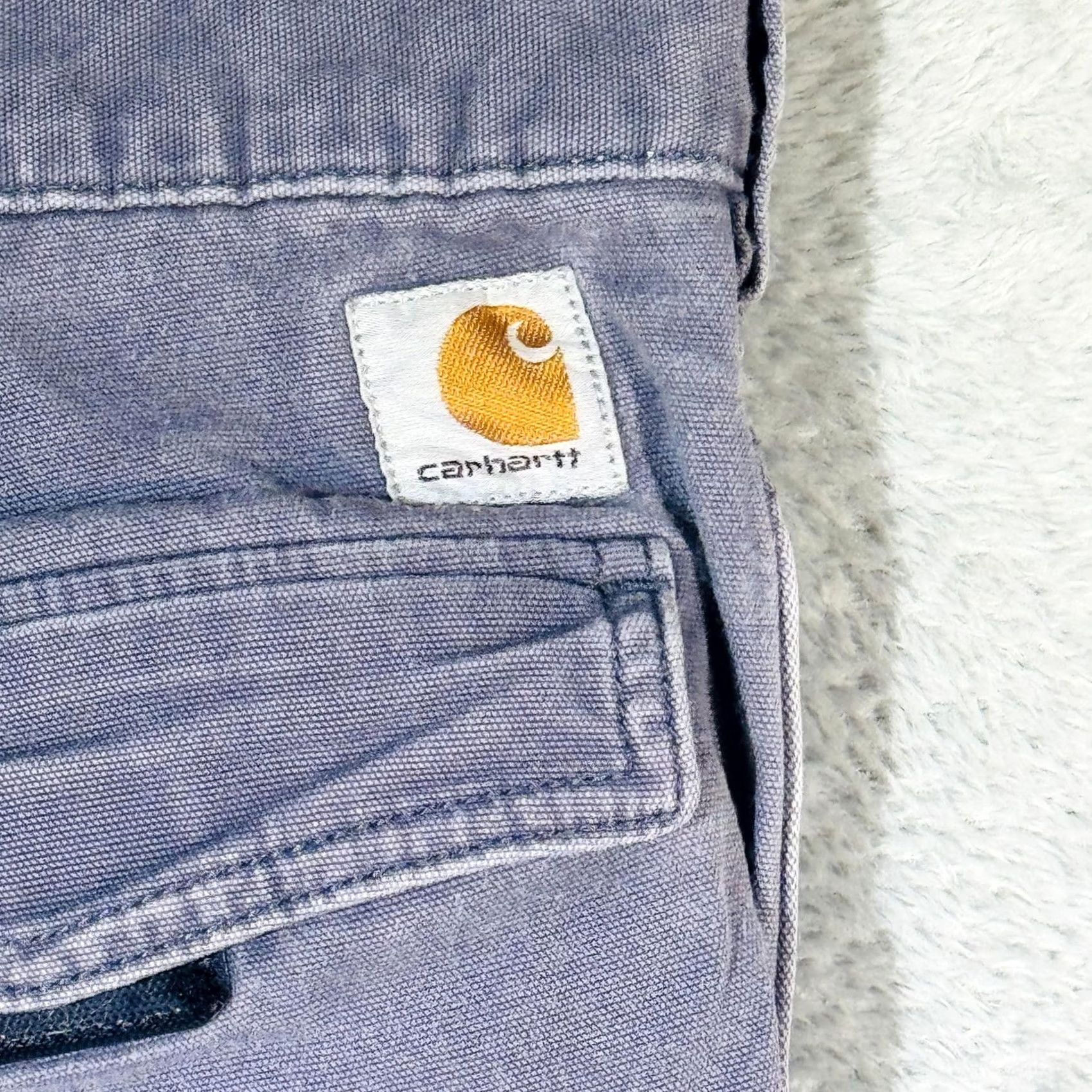 Carhartt Carhartt Shorts Mens 42 Blue Cargo Relaxed Fit Stretch Canvas 11 Inseam Size US 42 / EU 58 - 7 Thumbnail