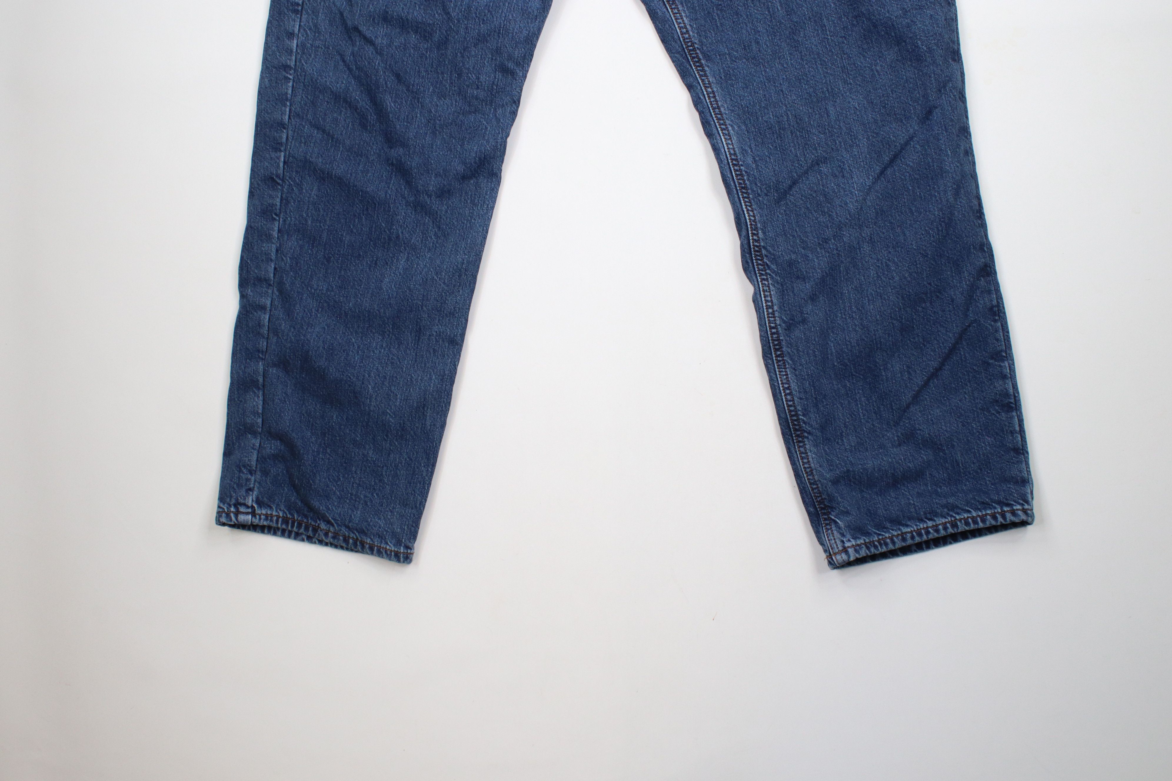 Carhartt × Vintage Vintage Carhartt Flannel Lined Relaxed Fit Denim Jeans Blue Size US 42 / EU 58 - 5 Thumbnail
