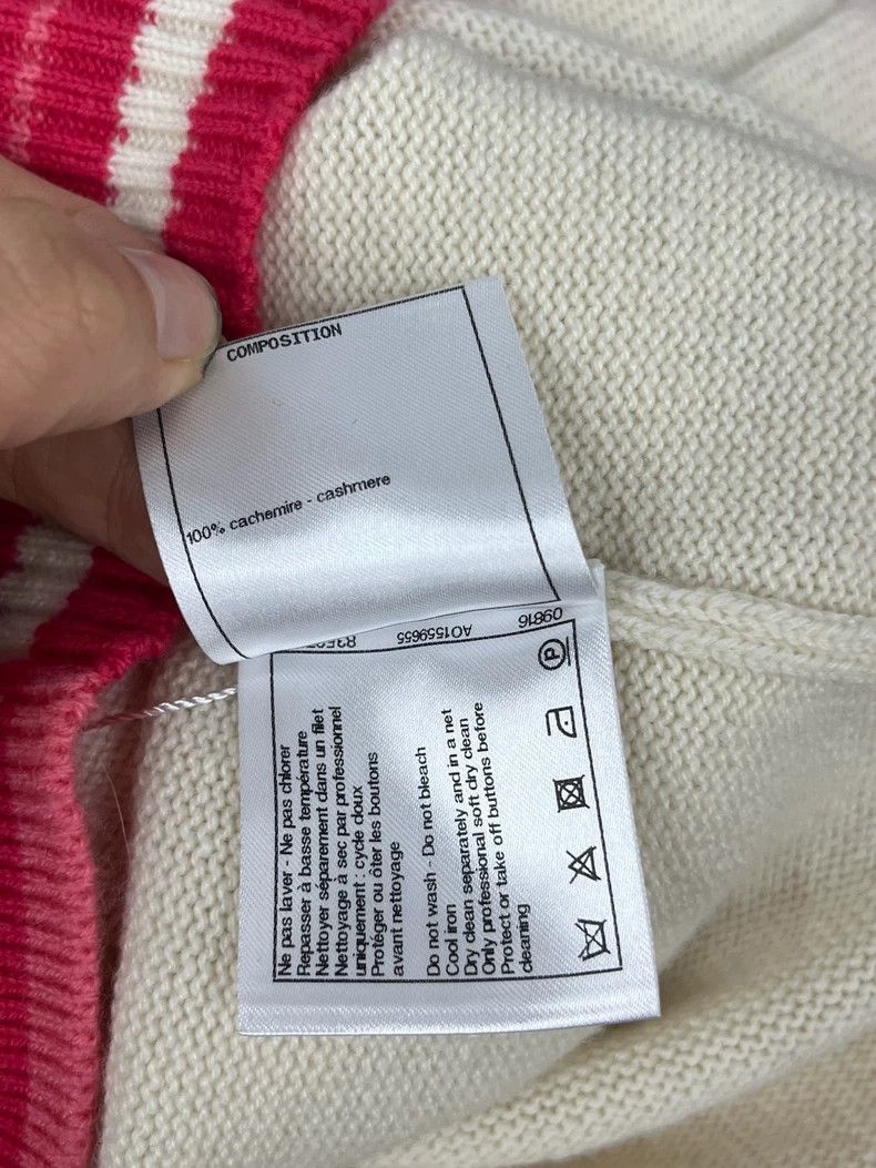 Chanel Chanel Color-blocked V-neck cashmere cardigan coat Size XS / US 0-2 / IT 36-38 - 6 Thumbnail