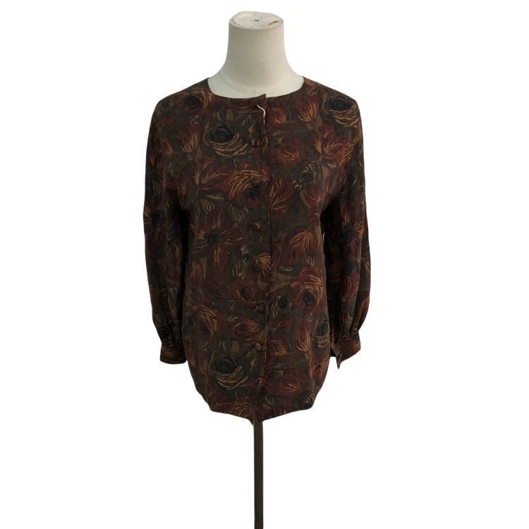 Dior Christian Dior Floral Silk Blouse Size M Size M / US 6-8 / IT 42-44 - 1 Thumbnail