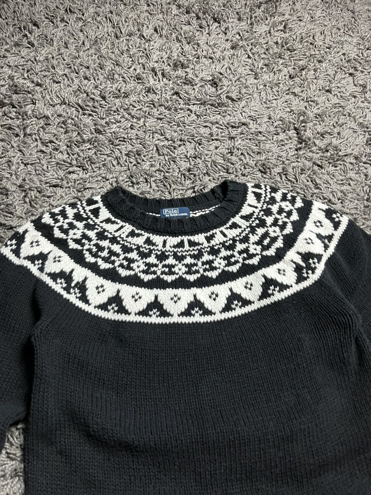Ralph Lauren Ralph Lauren Vintage Nordic Fair Isle Knit Sweater Black Size US S / EU 44-46 / 1 - 2 Thumbnail