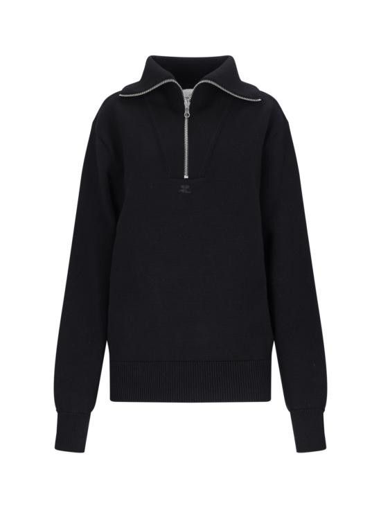 Courreges COURREGES Women Sweater 324MPU171FI0036 9999 Black Size S / US 4 / IT 40 - 1 Thumbnail