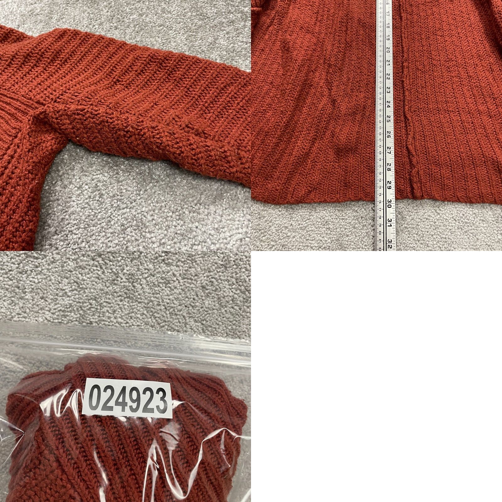 Mossimo Mossimo Chunky-Knit Cardigan Sweater Women’s Medium Rust Orange Long Sleeve Casual Fall Outdoor Size M / US 6-8 / IT 42-44 - 8 Thumbnail