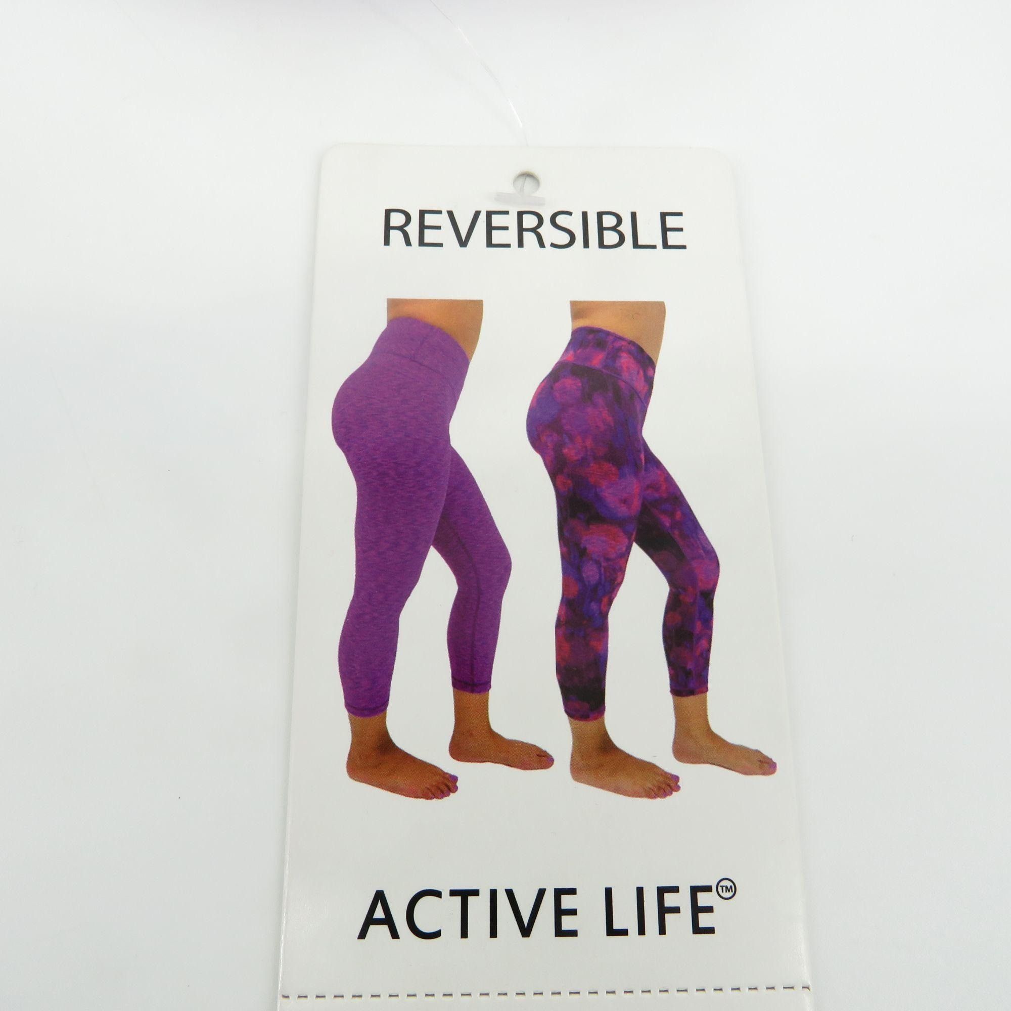Other Active Life Reversible Womens Fuschia Leggings Small NWT $78 Size 26" / US 2 / IT 38 - 1 Thumbnail