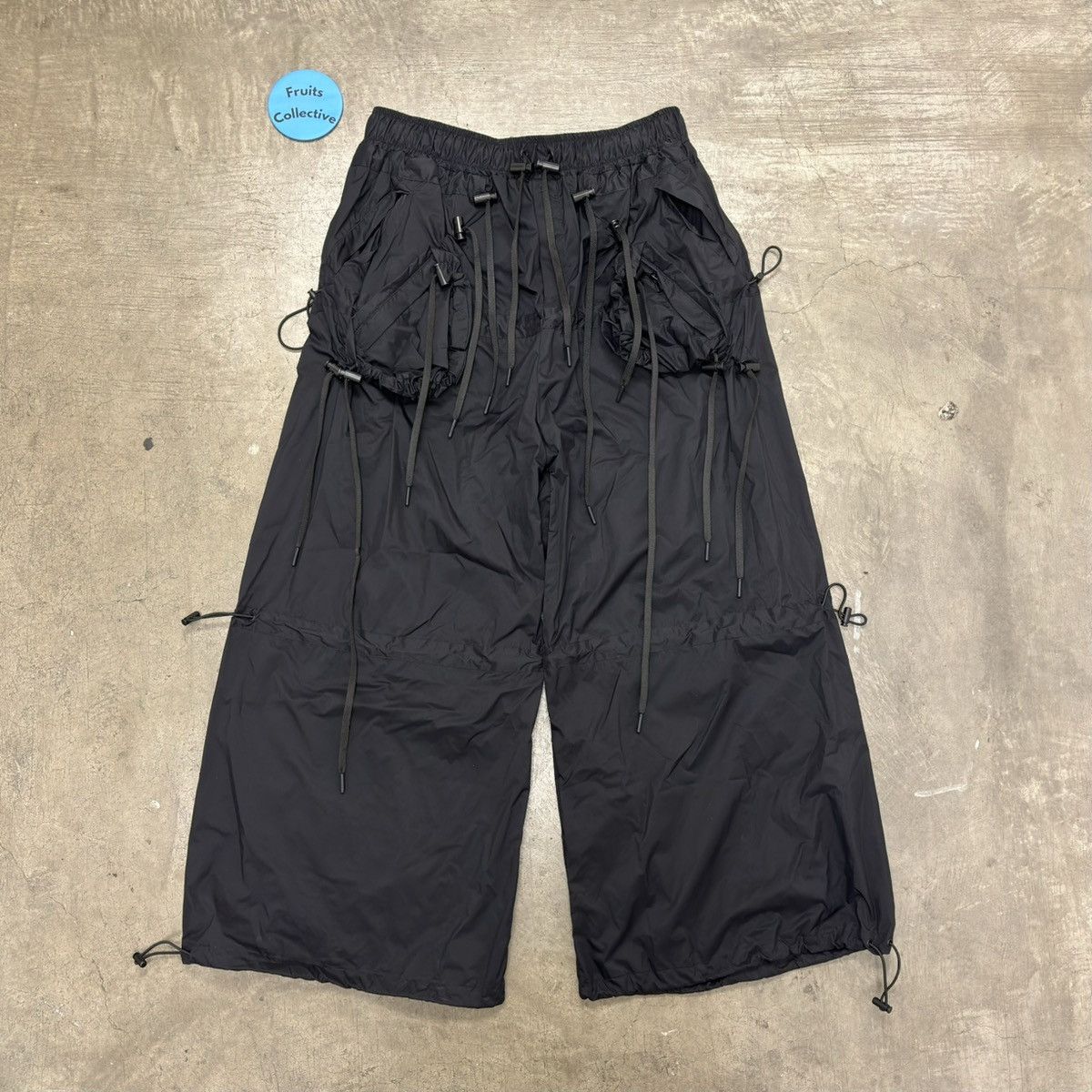 image of Craig Green X Bjorn Borg Bungee Cord Parachute Trousers in Black, Men's (Size 32)