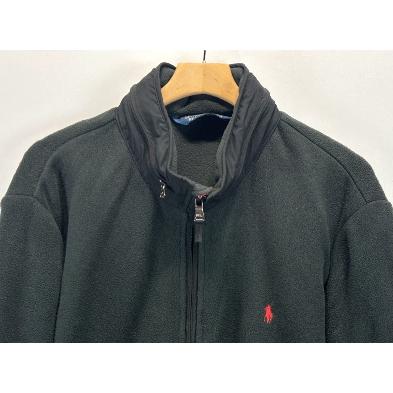 Polo Ralph Lauren VINTAGE Polo Ralph Lauren Fleece Jacket Big 2X Black Hooded Full Zip Men 2XB XXL Size US XXL / EU 58 / 5 - 3 Thumbnail
