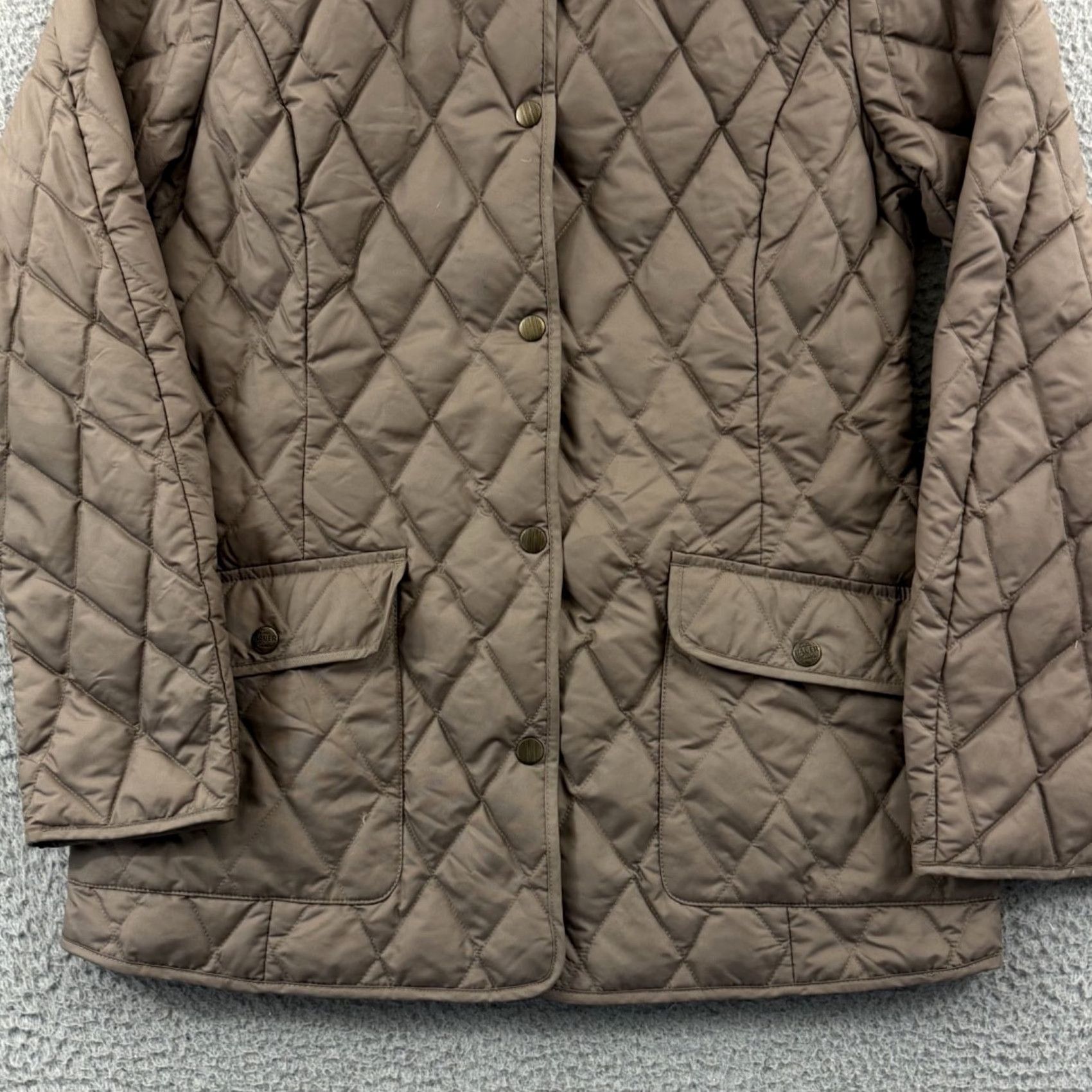 Eddie Bauer Eddie Bauer Puffer Jacket Women Small Brown EB550 Goose Down Quilted Lightweight Jacket Size S / US 4 / IT 40 - 2 Thumbnail