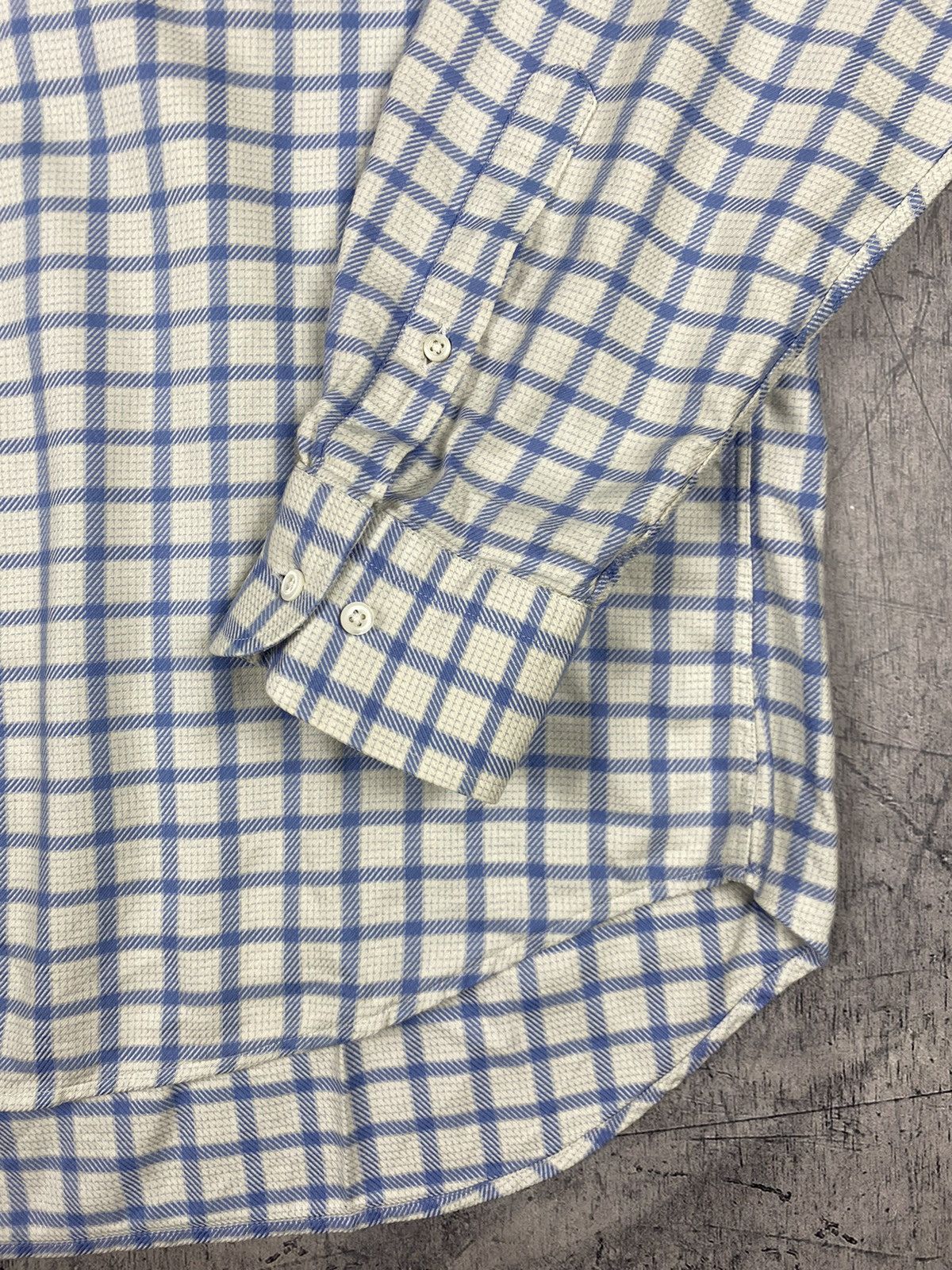 Hugo × Hugo Boss × Vintage Vintage Hugo Boss Checkered Button Up Shirt Size US XL / EU 56 / 4 - 5 Thumbnail