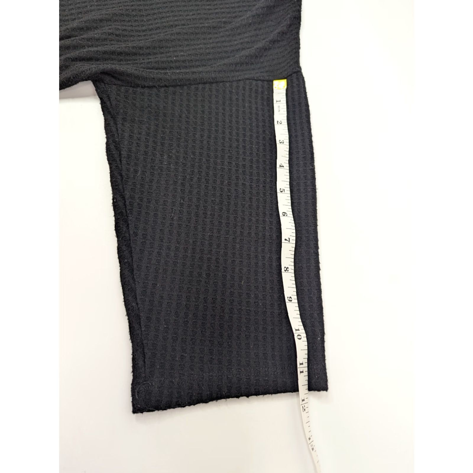 Torrid VINTAGE TORRID Thermal Waffle V-Neck Top Knit 3/4 Sleeve Tunic Size 3 Black Size XXL / US 16-18 / IT 52-54 - 5 Thumbnail