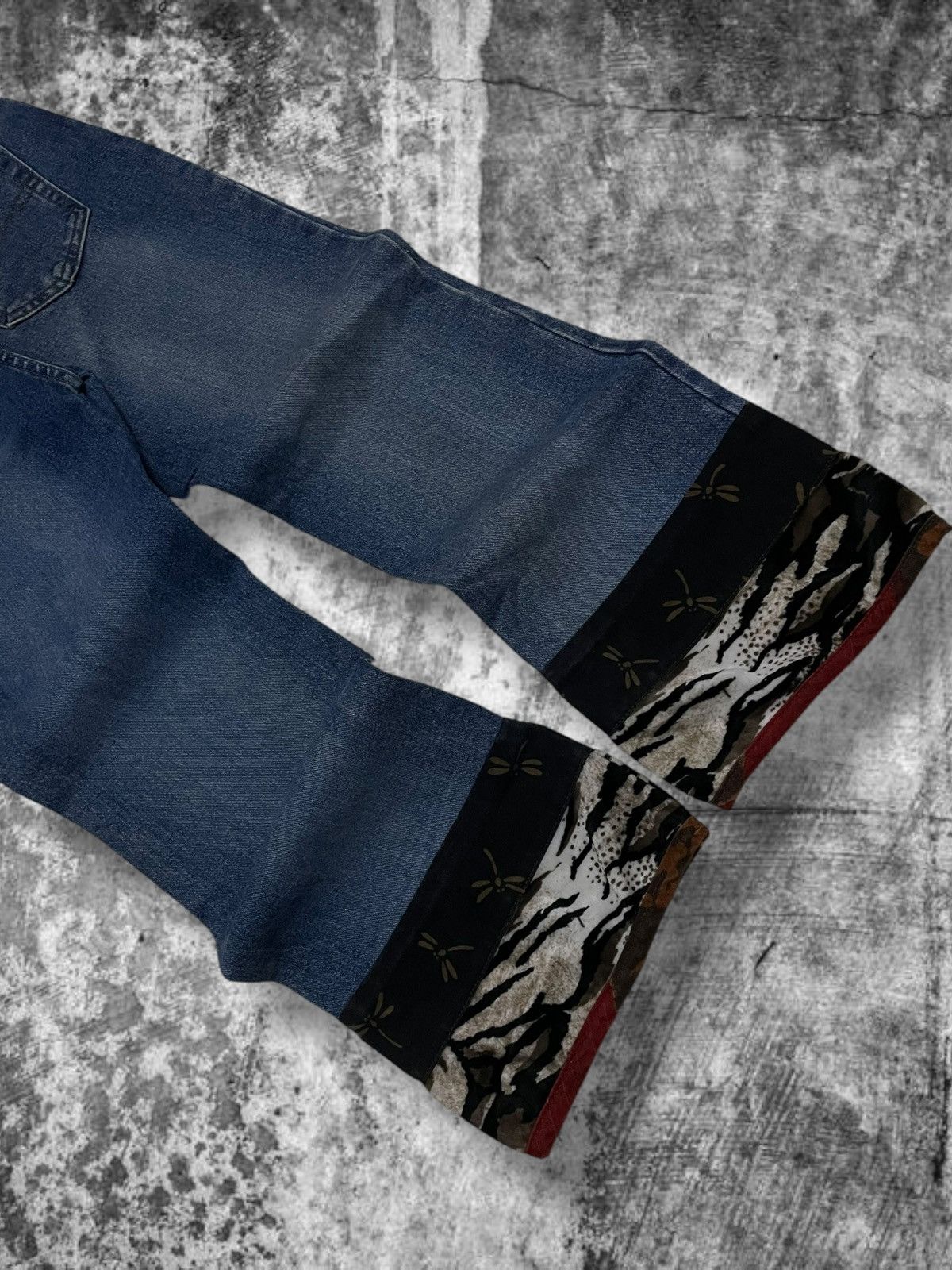 Japanese Brand Vintage Designer Life Energey Inteligence Flared Art Jean Size US 30 / EU 46 - 8 Thumbnail