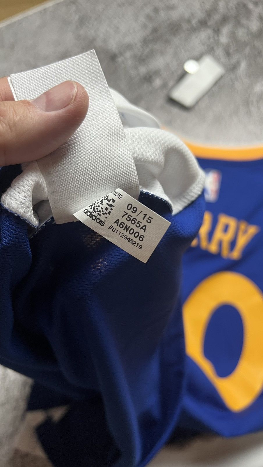 Adidas NWT‼️Golden State Warriors NBA Stephen Curry adidas jersey Size US L / EU 52-54 / 3 - 6 Thumbnail