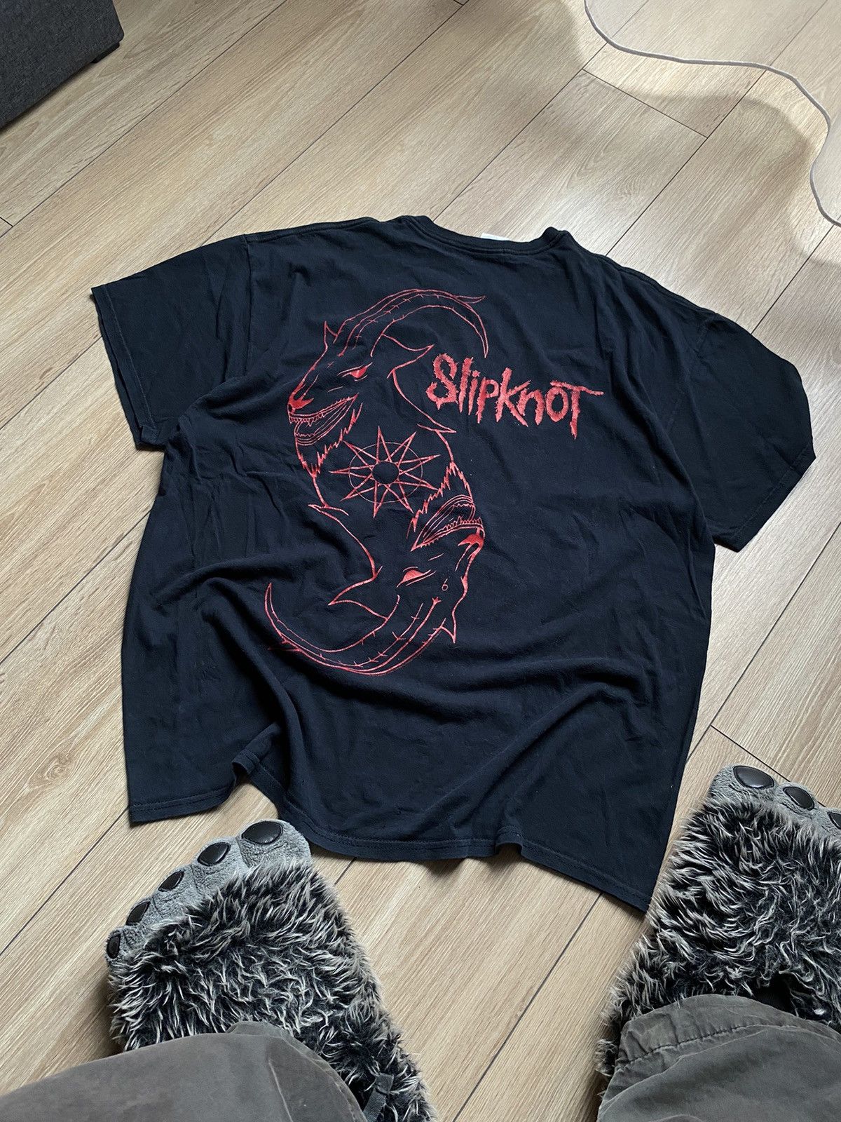 Slipknot × Vintage 🎸SLIPKNOT 00’S ROCK BAND TEE „THE NEGATIVE ONE” Size US XL / EU 56 / 4 - 2 Thumbnail