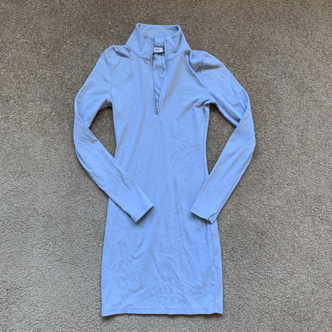 Designer Darling Baby Blue Collared Cotton Size XXS / US 00 / IT 34 - 1 Thumbnail