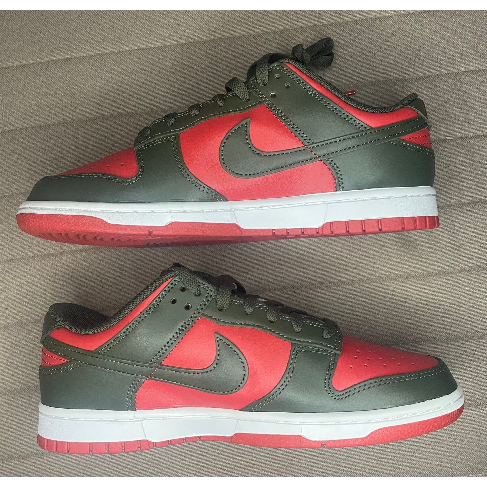 Nike Nike Dunk Low Retro Mystic Red Cargo Khaki - Size 8.5 Men's Size US 8.5 / EU 41-42 - 2 Thumbnail