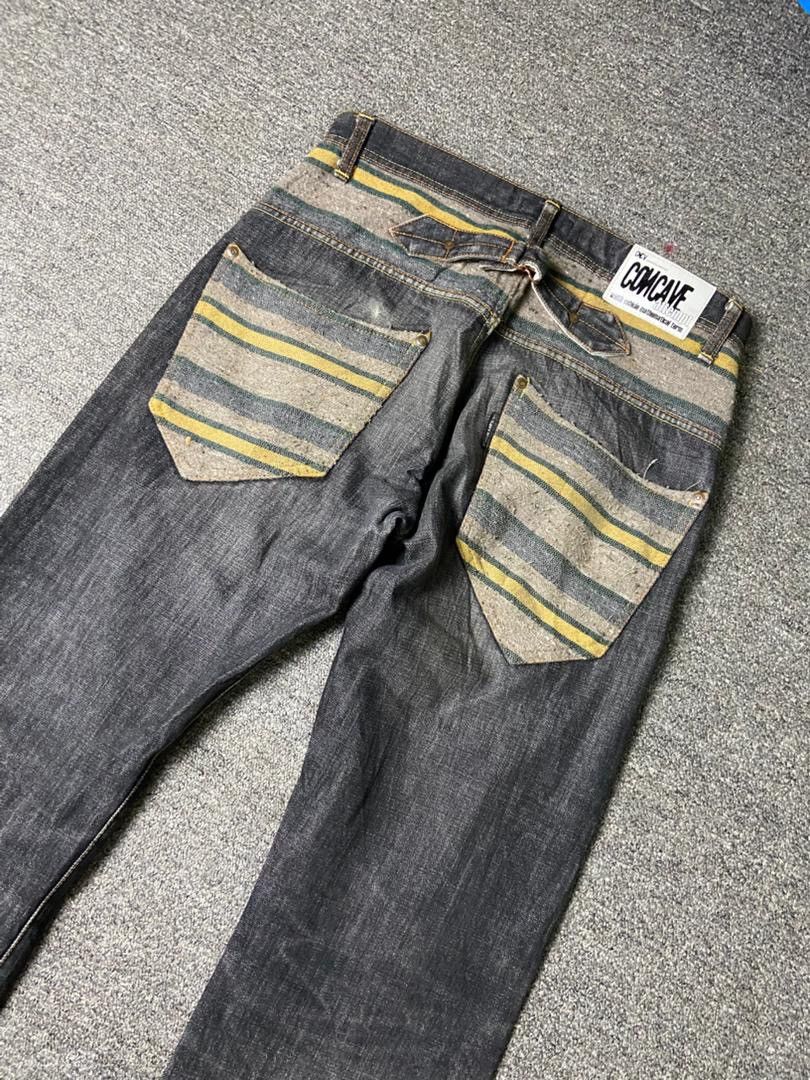 Japanese Brand CNCV Concave Attempt Relaxed Fit Cut Jeans (136) Size US 33 - 3 Thumbnail