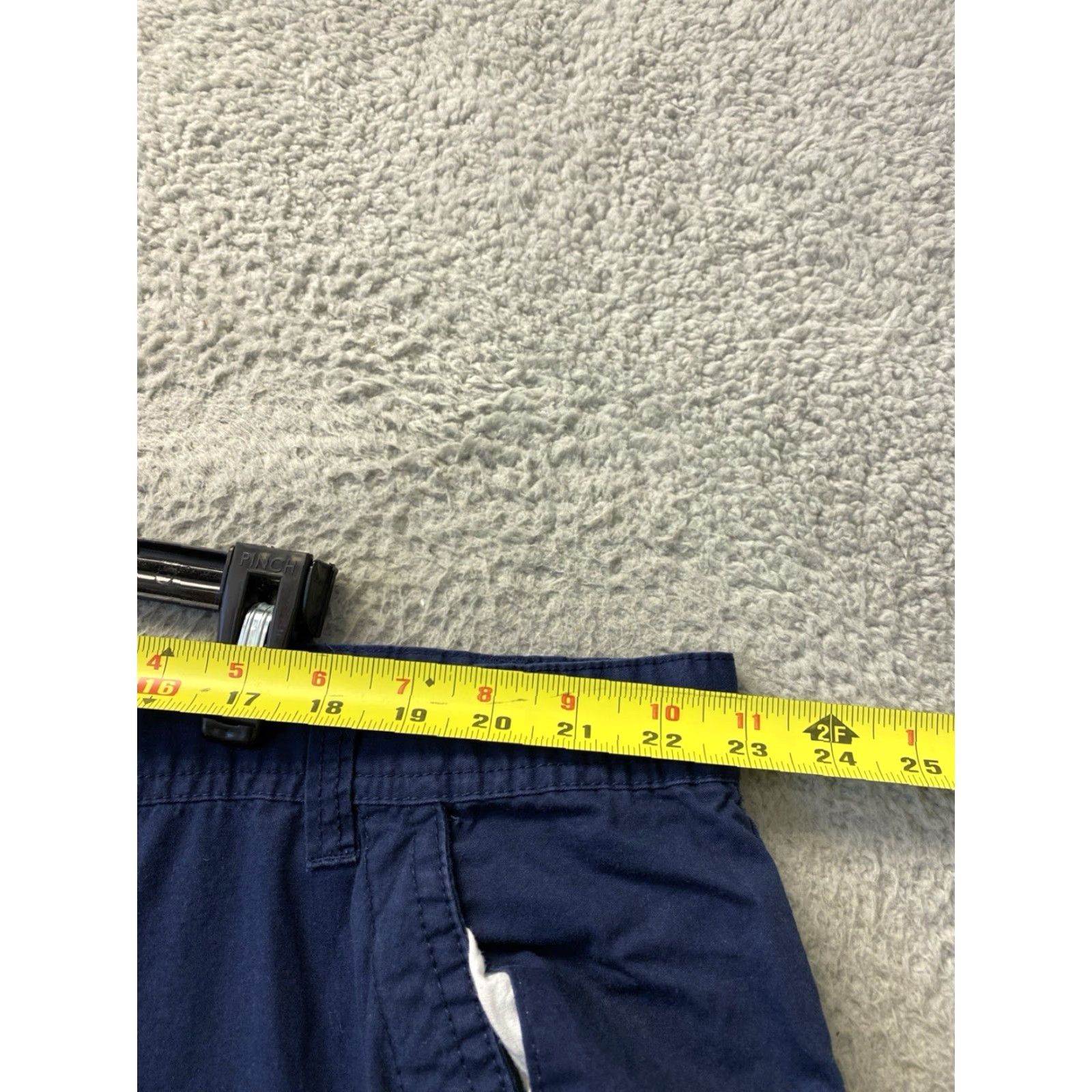Vintage Linea Uomo Men's Cargo Shorts Blue Size 46 Cotton Casual Travel Pockets 12in Inseam Men Size US 30 / EU 46 - 5 Thumbnail
